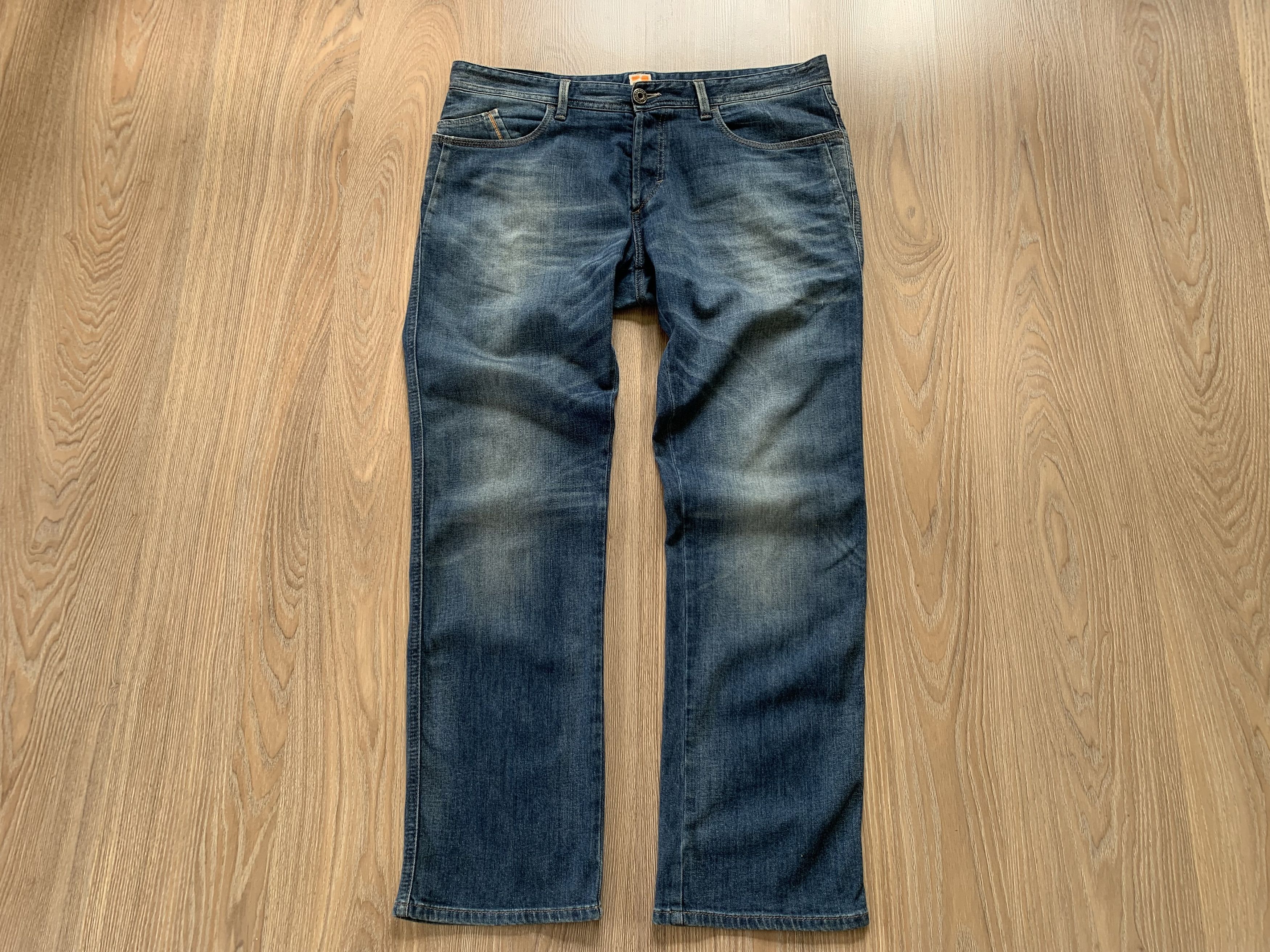 Hugo Boss × Vintage Hugo Boss Orange Blue Jeans Size US 38 / EU 54 - 2 Thumbnail