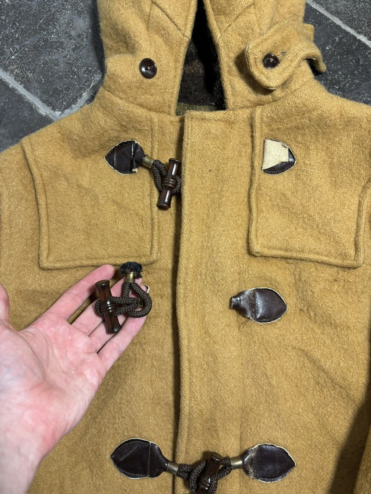 Hudsons Bay Vintage Hudsons Bay Wool Duffle Coat Hooded Parka Canada Size US S / EU 44-46 / 1 - 12 Thumbnail