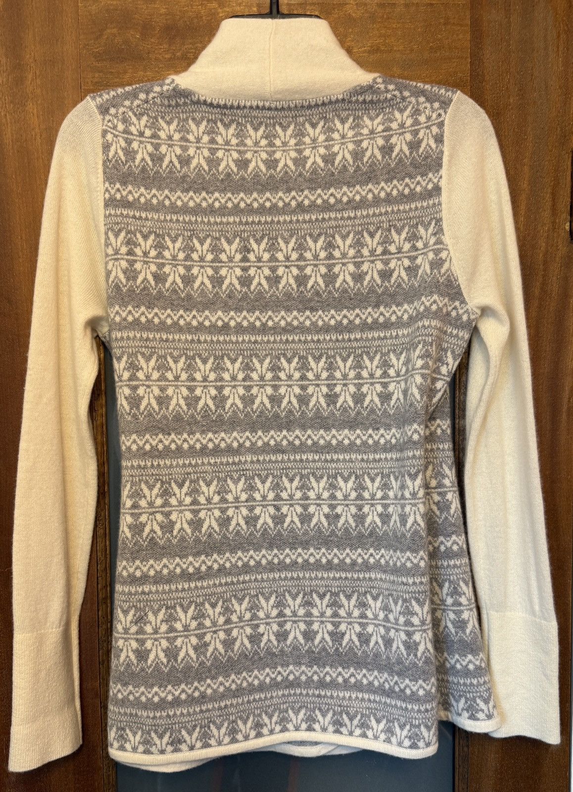 Other Fairway & Greene Vtg 100% Cashmere Grey Shawl Sweater Wrap Size M / US 6-8 / IT 42-44 - 5 Thumbnail