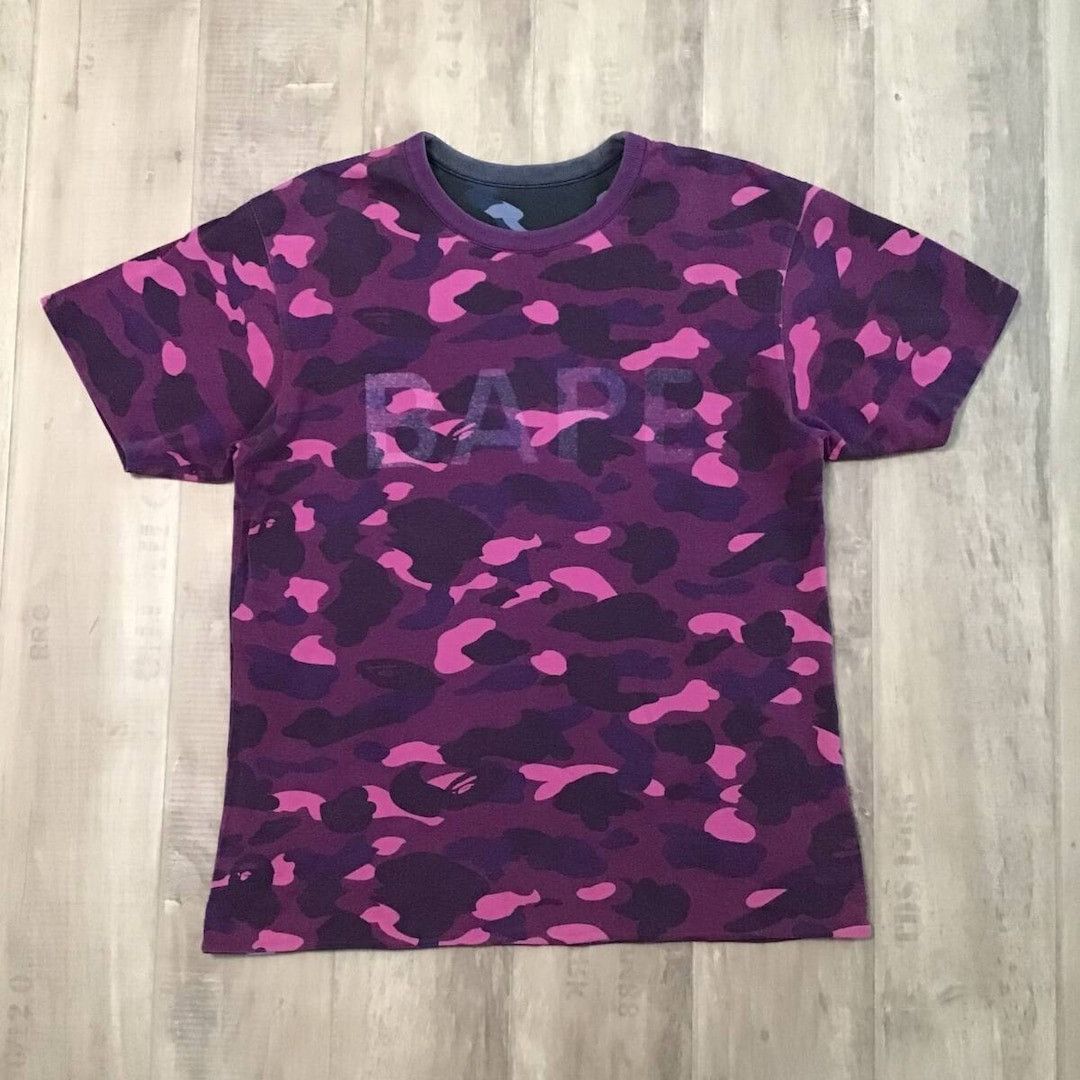Bape 🔥Reversible🔥 Purple camo x Blue camo T-shirt BAPE APE NIGO Size US M / EU 48-50 / 2 - 4 Thumbnail