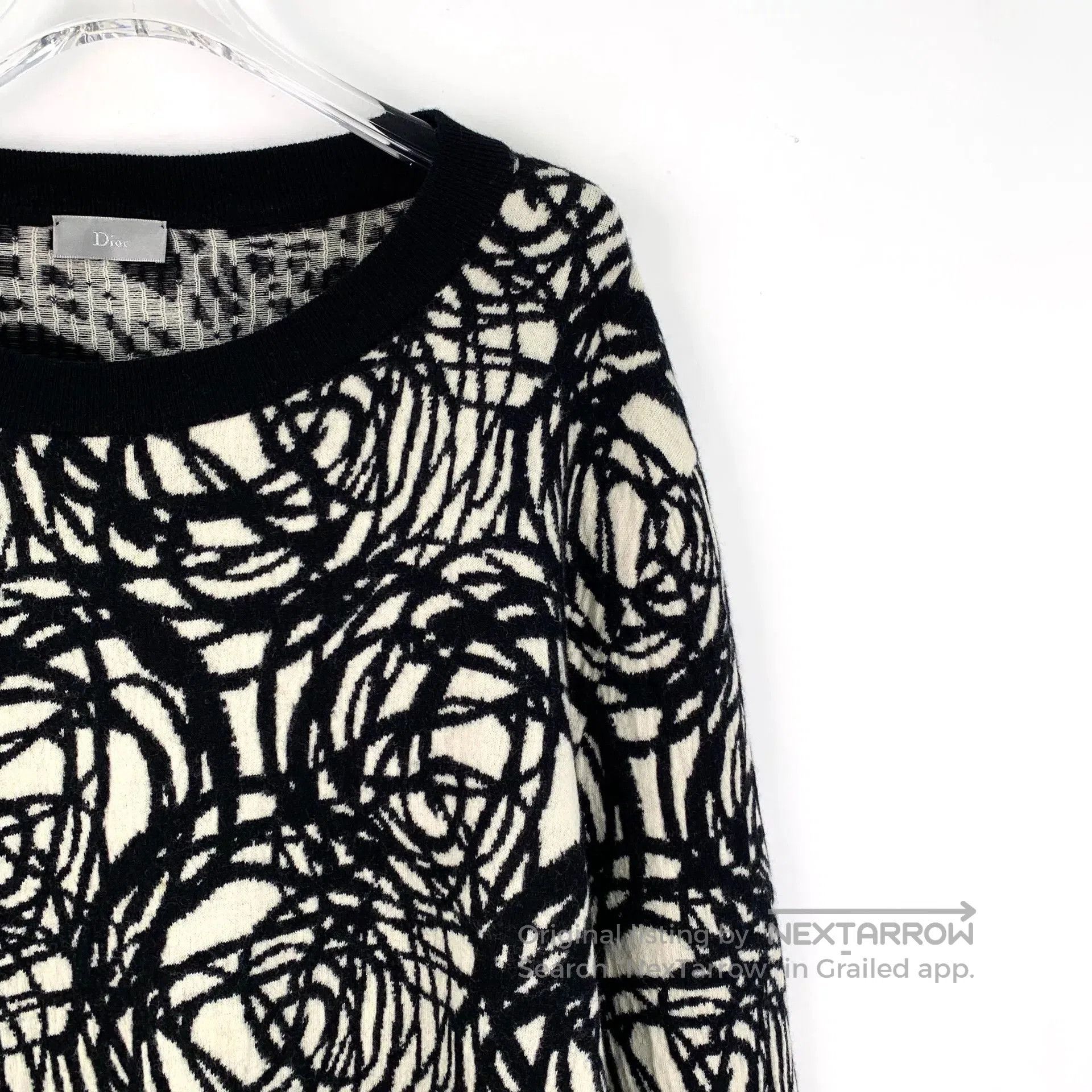 Dior Dior Colorblock Graffiti Wool Crewneck Sweater. Size XL / US 12-14 / IT 48-50 - 3 Thumbnail