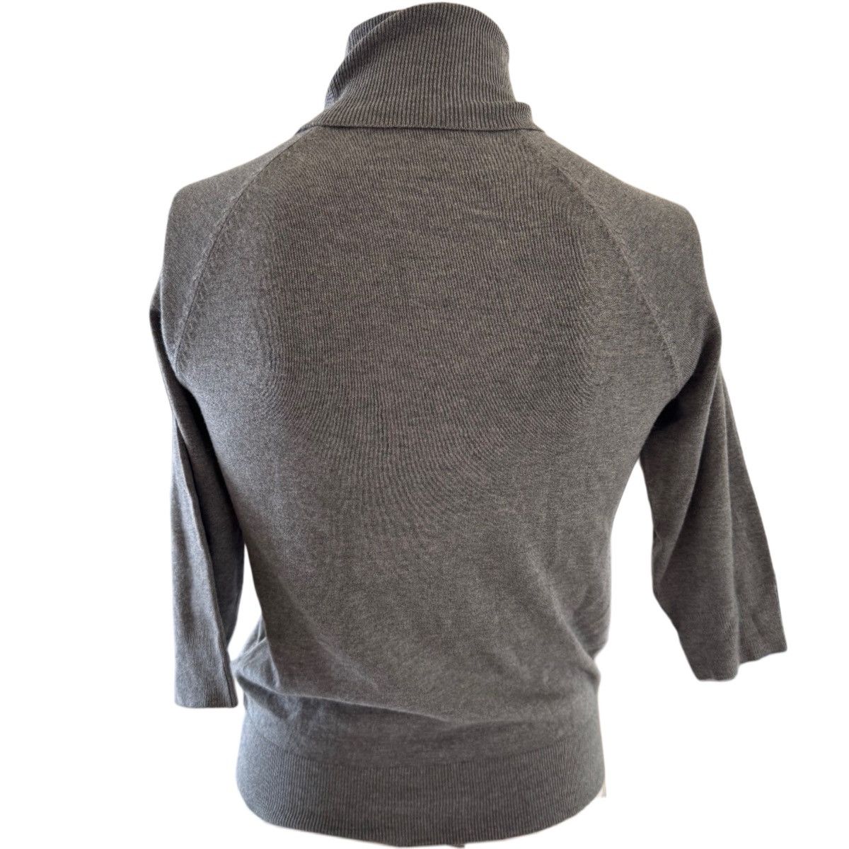 Zara Zara S grey turtleneck 3/4 sleeve minimalist shirt comfy Size S / US 4 / IT 40 - 2 Thumbnail