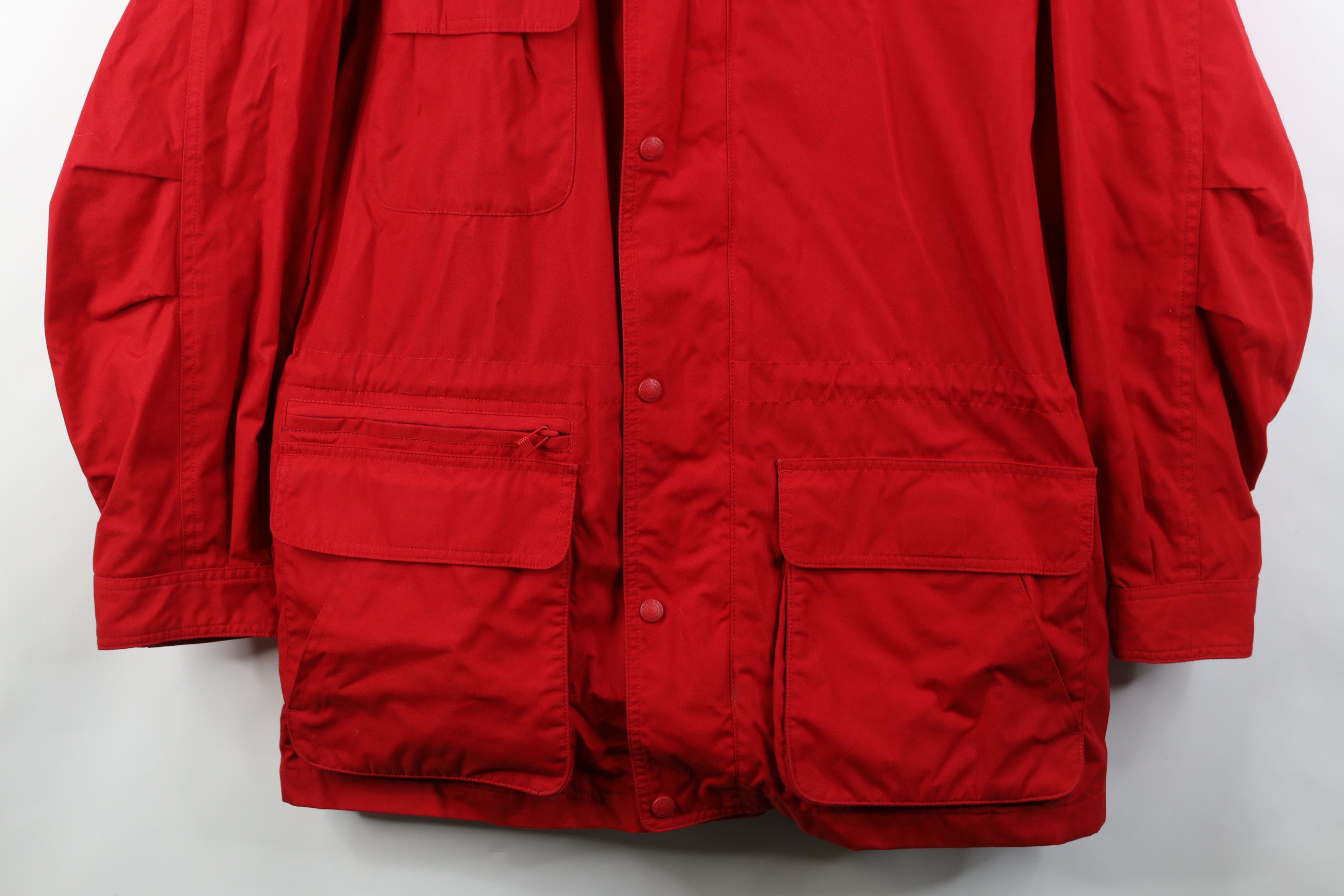 Eddie Bauer Vintage 90s Eddie Bauer Lined Full Zip Chore Barn Jacket Red Size US M / EU 48-50 / 2 - 3 Thumbnail