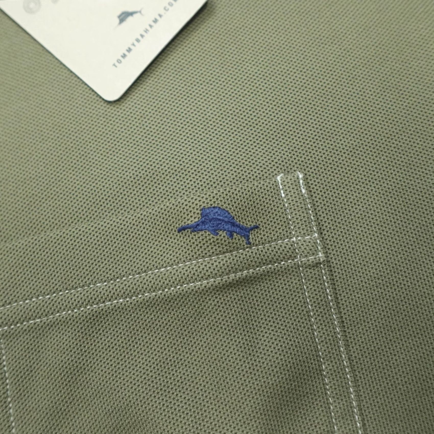 Tommy Bahama Tommy Bahama Emfielder Shirt Supima Cotton Blend B&T Men's Big 4XLT Tea Leaf Shirt Size US XXL / EU 58 / 5 - 4 Thumbnail