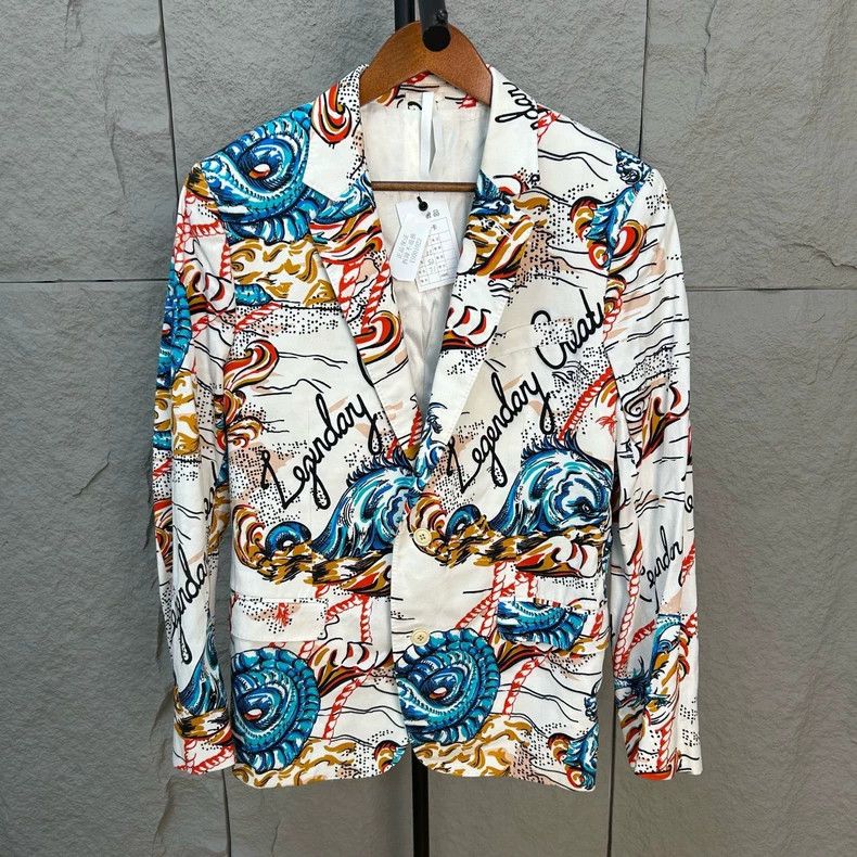 Alexander McQueen Alexander McQueen Myth Print Jacket - dmc Size US L / EU 52-54 / 3 - 1 Thumbnail