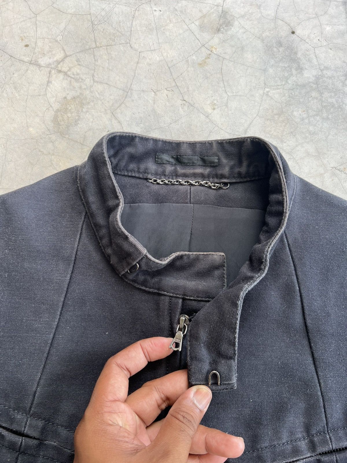 The Viridi-anne Archival The Viridi-anne Faded Black Cotton Moto Jacket Size US S / EU 44-46 / 1 - 6 Thumbnail