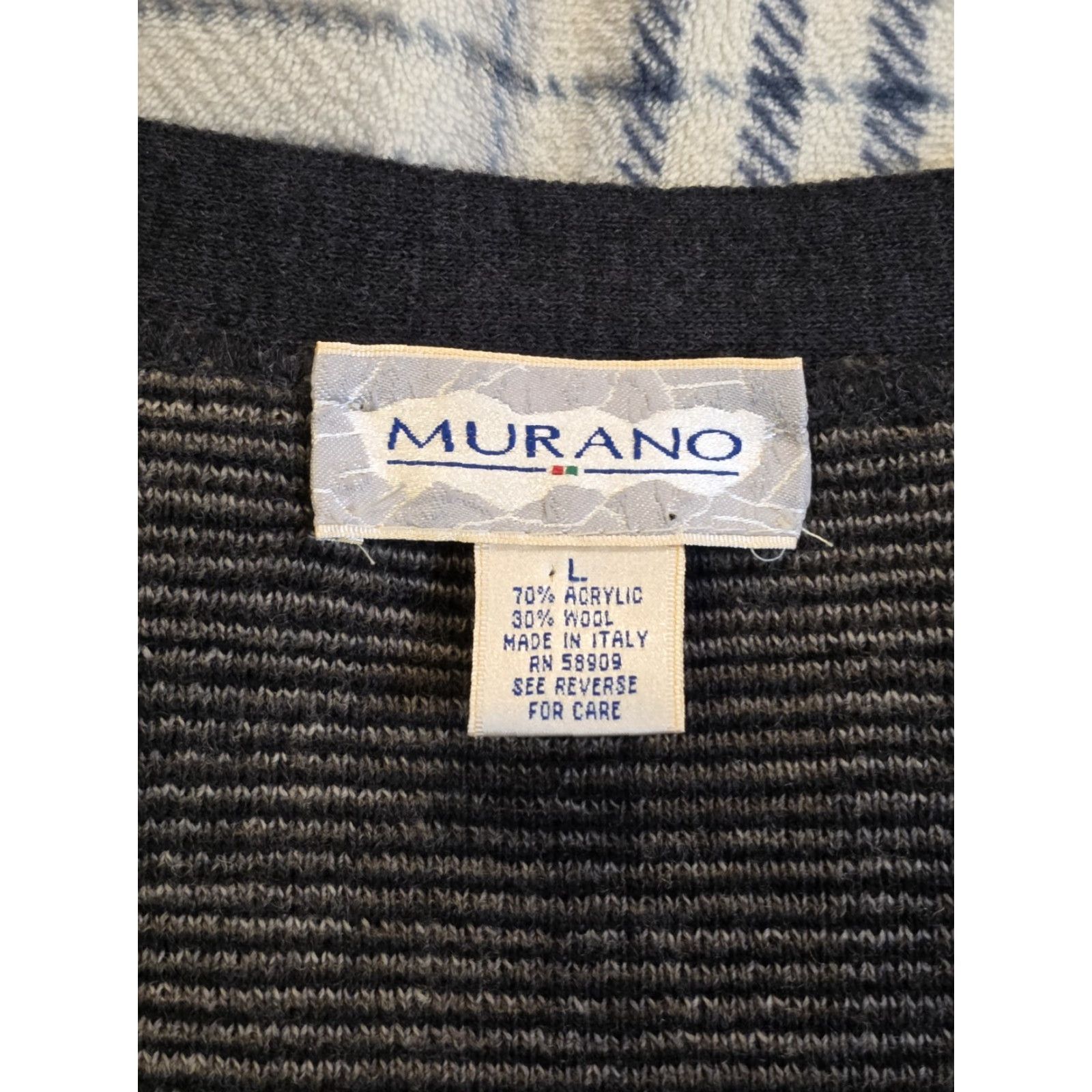 Murano VINTAGE Murano Cardigan Sweater Mens Large Brown Wool Blend Geometric 90s Retro Dad Size L Italy Cardigan Mens Size US L / EU 52-54 / 3 - 6 Thumbnail