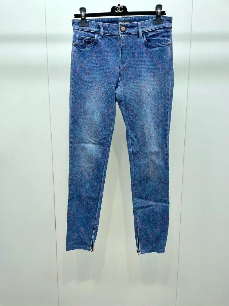 Chanel Chanel Colorful diamond jeans Size 25" / US 0 / IT 36 - 1 Thumbnail