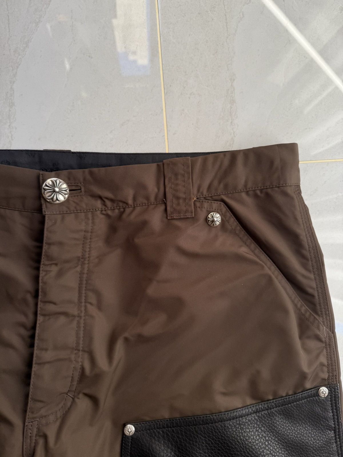 Chrome Hearts Chrome Hearts Pink Cross Patch Leather/Nylon Carpenter 🚫READ Size US 36 / EU 52 - 3 Thumbnail