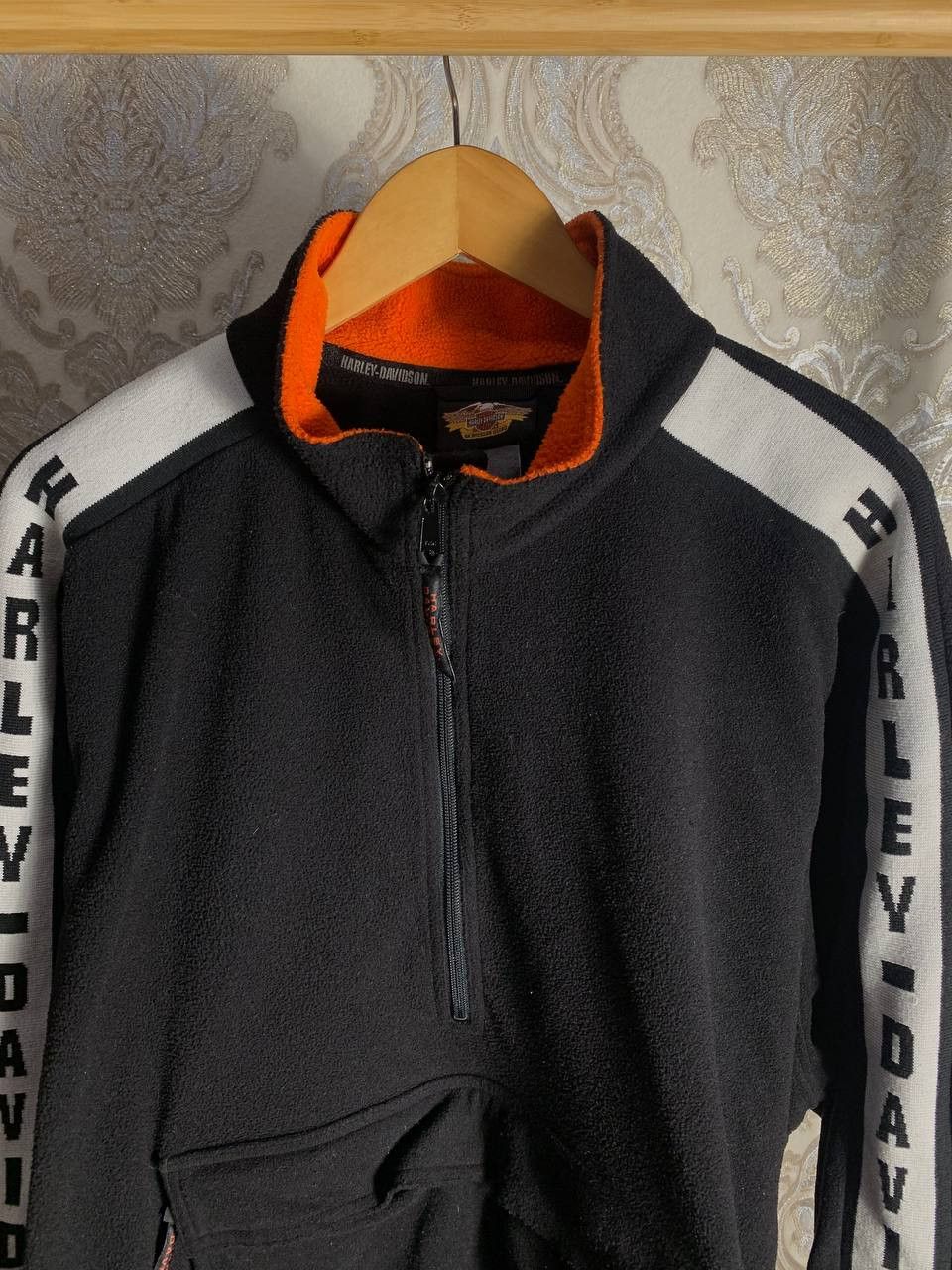 Harley Davidson Vintage Harley Davidson Fleece Jacket Motorcycle Y2K 90s Size US L / EU 52-54 / 3 - 2 Thumbnail