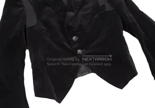 Comme des Garcons Comme Des Garcons Black Vintage Velvet Patchwork Top Size S / US 4 / IT 40 - 8 Thumbnail