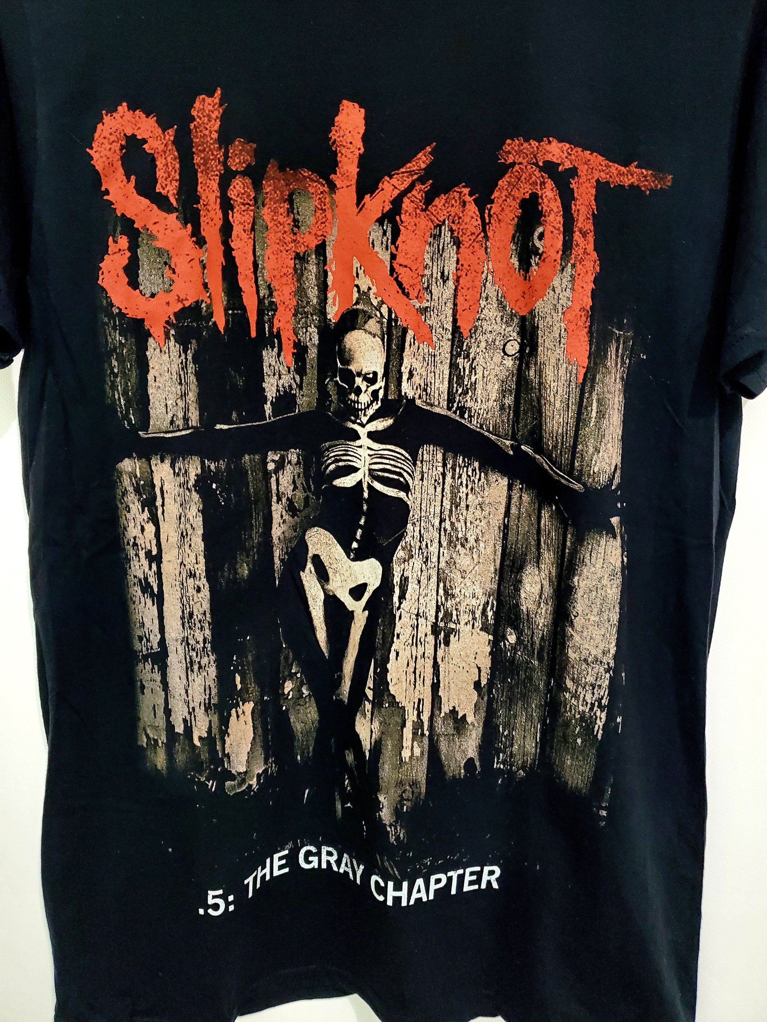 Band Tees × Slipknot Vintage Slipknot .5: The Gray Chapter T-Shirt Band Rock M Size US M / EU 48-50 / 2 - 2 Thumbnail