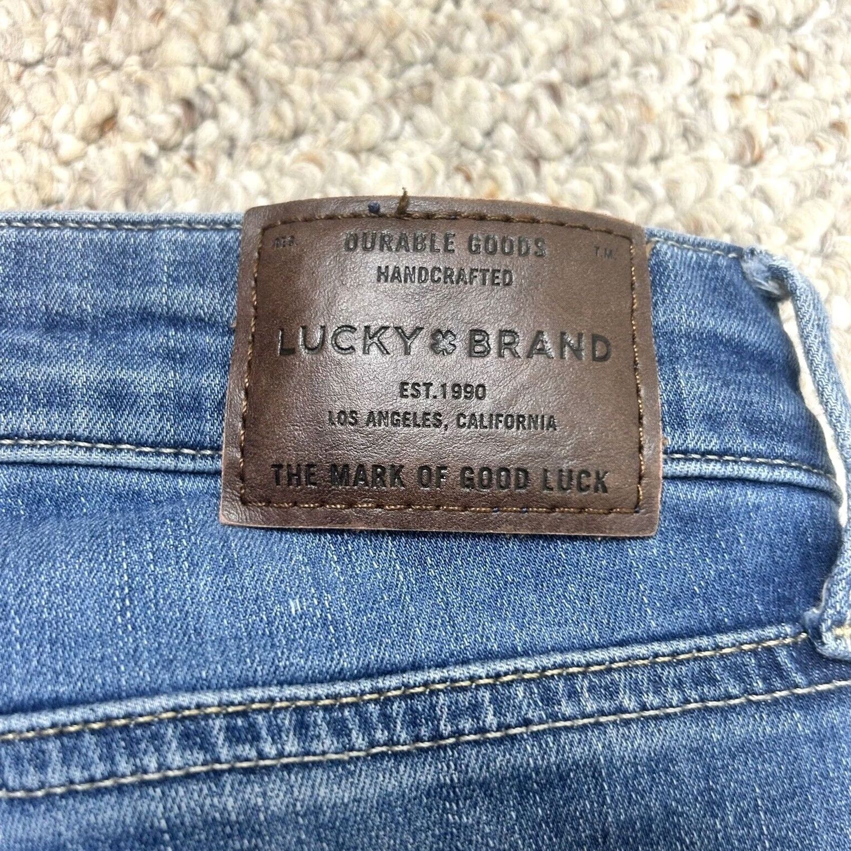 Lucky Brand Lucky Brand Ava Super Skinny Jeans Womens 00 24 Mid Rise Denim Stretch Jeans Blue Button Zipper Logo Size 25" / US 0 / IT 36 - 7 Thumbnail