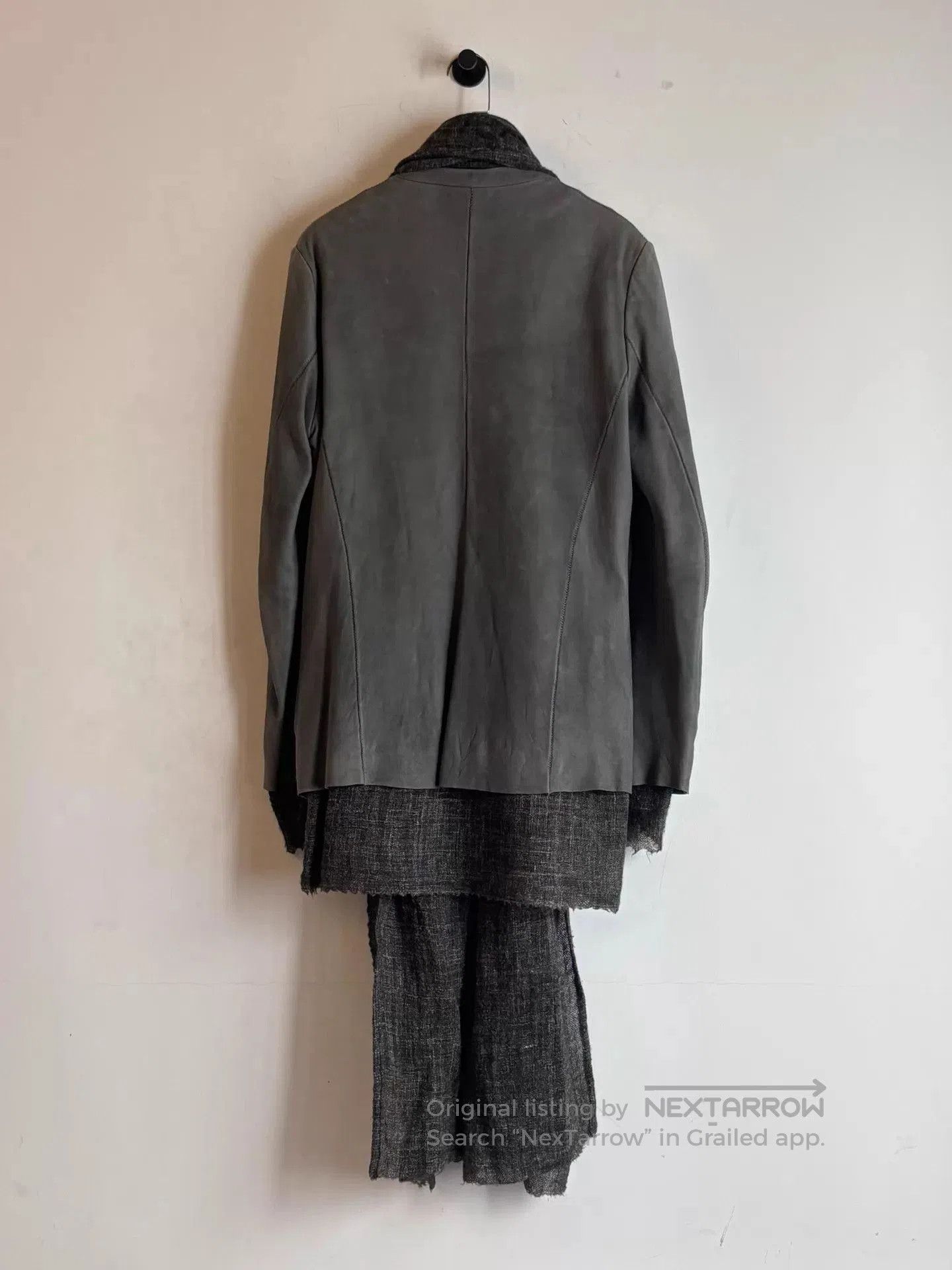 Isaac Sellam Experience Gray Light Jacket with Textured Collar XS. Size US XS / EU 42 / 0 - 9 Thumbnail