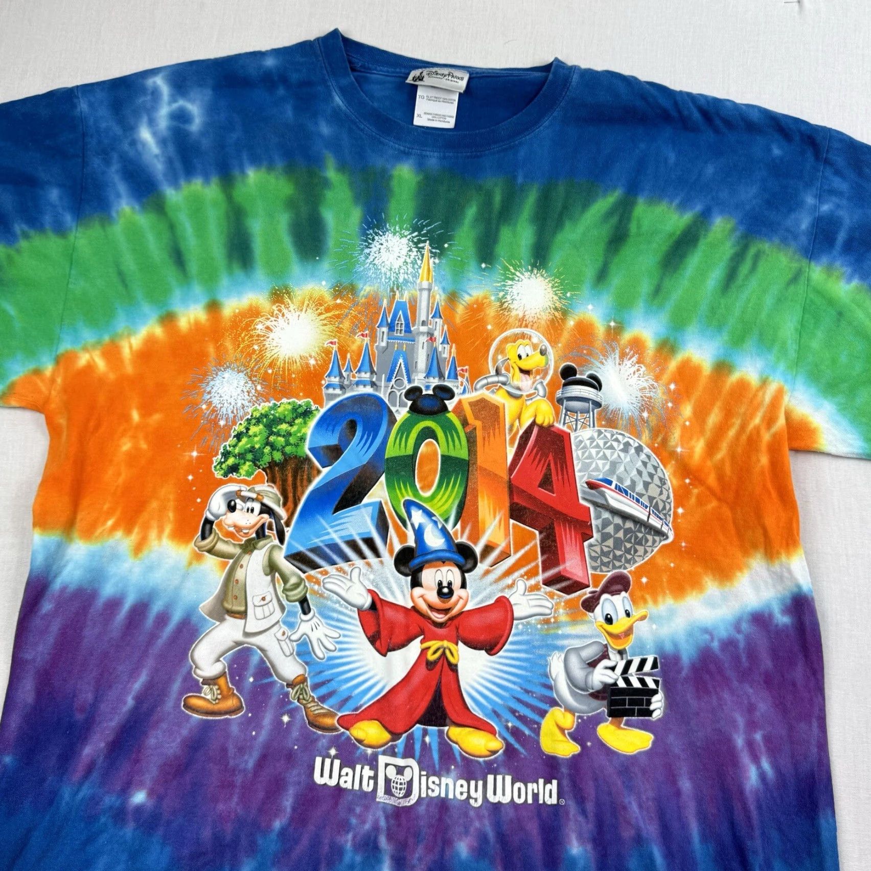 Disney Disney 2014 Walt Disney World Shirt Adult XL Colorful Tie Dye Theme Parks Mickey Mouse Size US XL / EU 56 / 4 - 2 Thumbnail