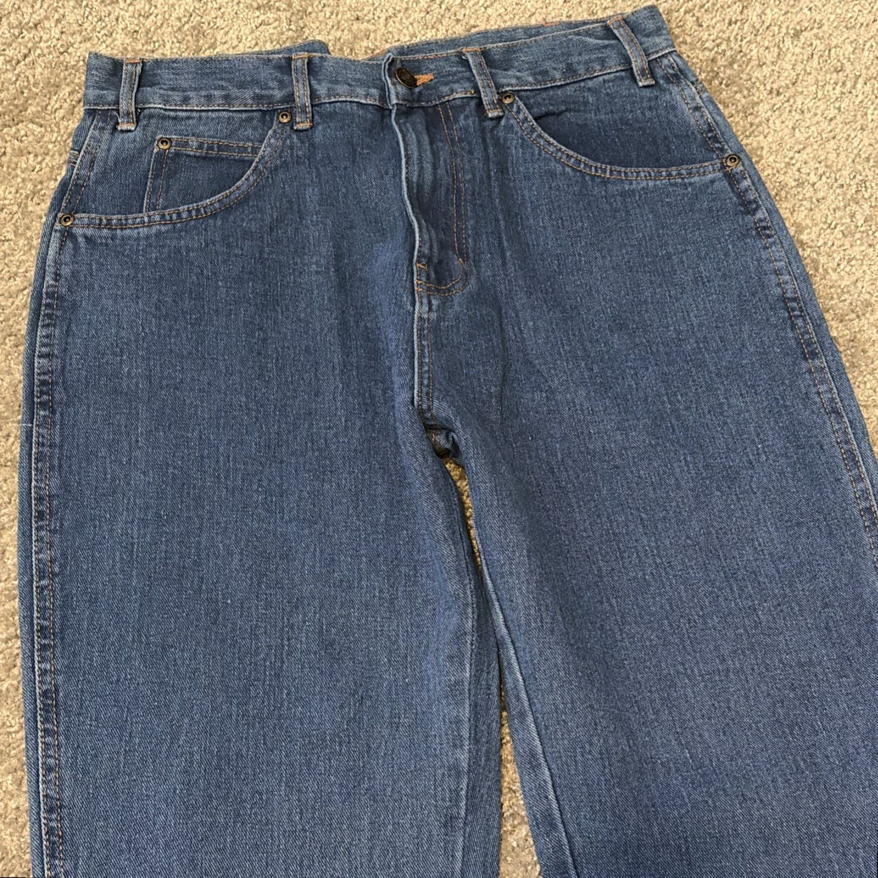 Denime VINTAGE Mission Ridge Denim Jeans Straight Blue 80s 32x32 Men Regular 32 Inseam Boys? Womens? Wait. ?>> Size US 32 / EU 48 - 3 Thumbnail