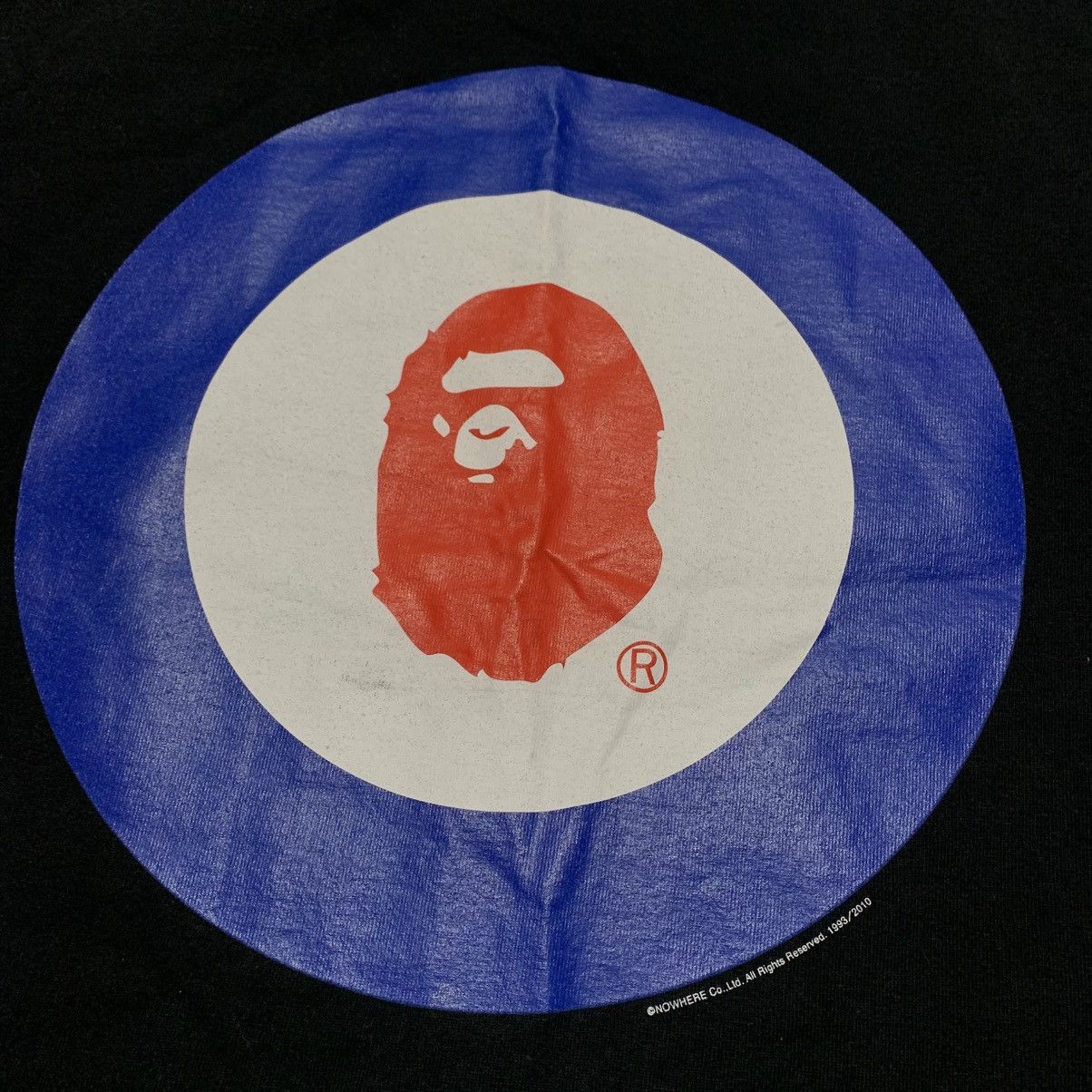 Off-White Bape Medium Target Graphic Black Tee A Bathing Ape 2010 Size US M / EU 48-50 / 2 - 3 Thumbnail