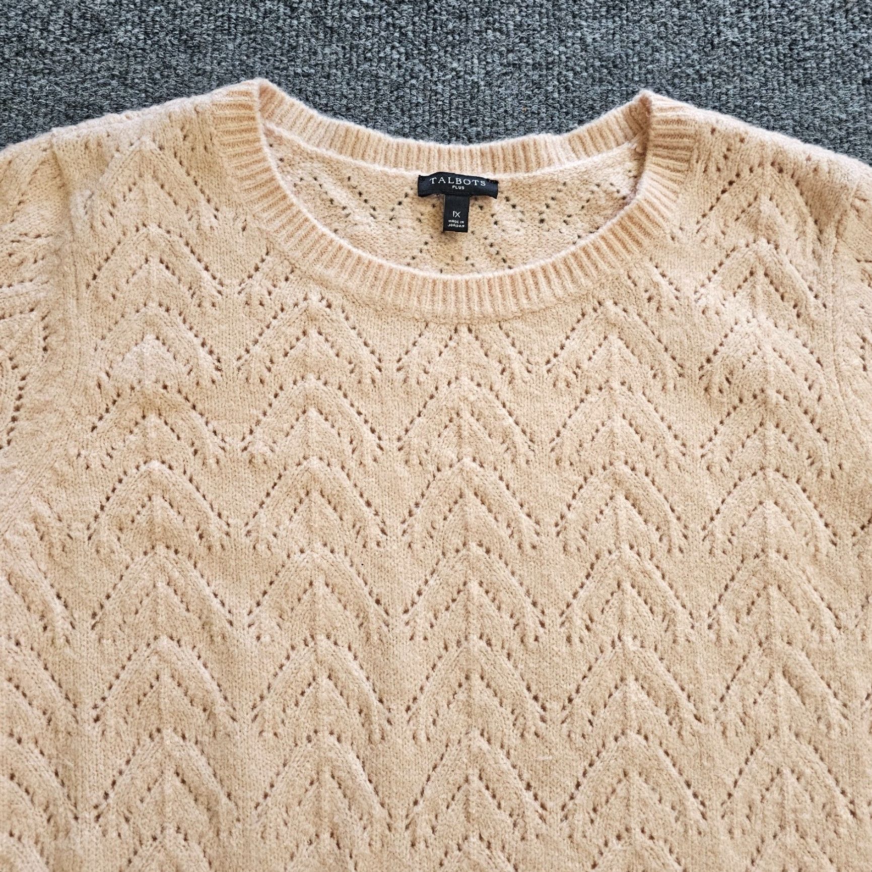 Talbots Talbots Sweater Top Womens 1X Pink Soft Long Sleeve Round Neck Casual Career Top Size XL / US 12-14 / IT 48-50 - 2 Thumbnail