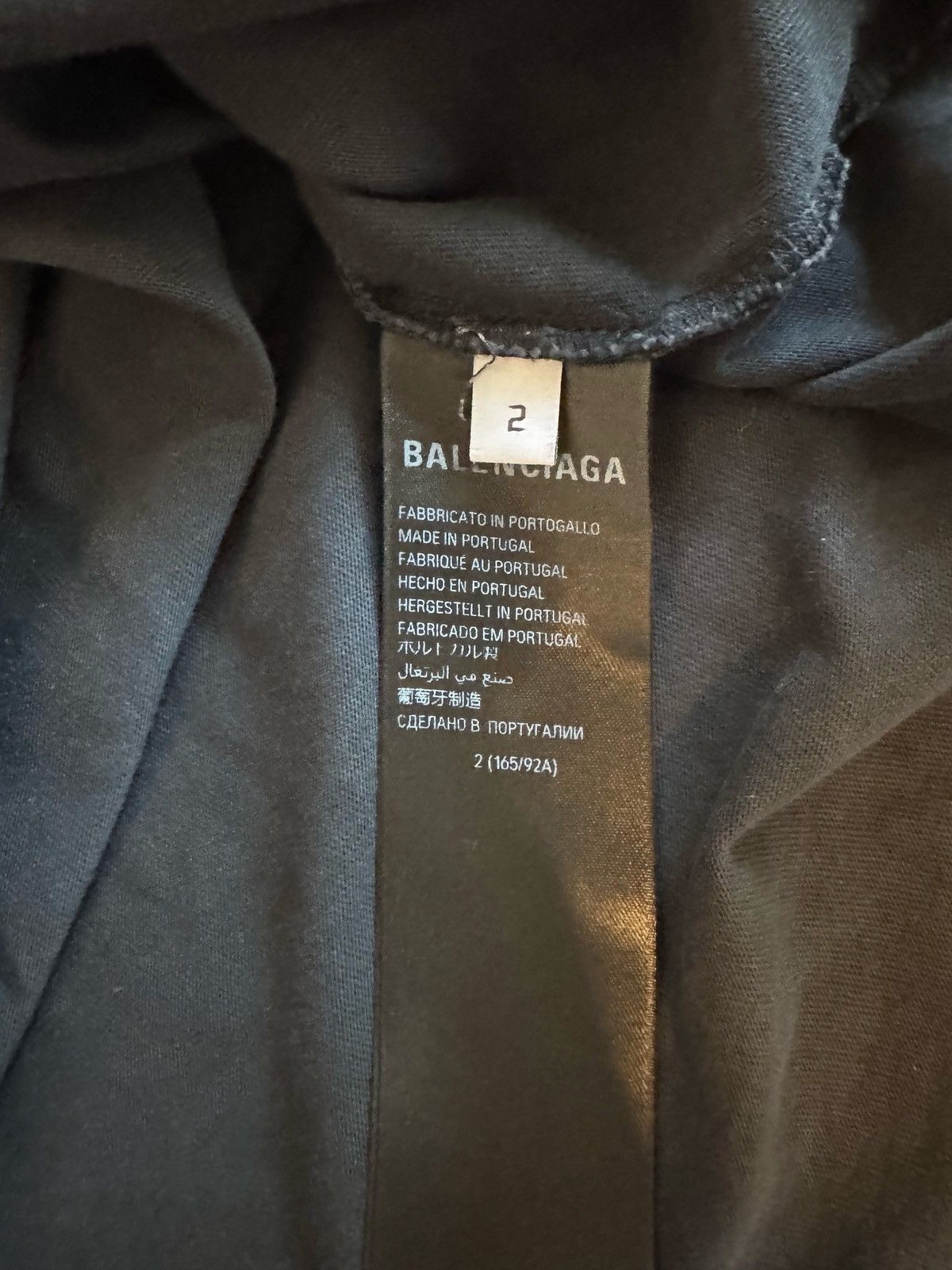 Balenciaga Balenciaga Pierced Oversized Tshirt Size US L / EU 52-54 / 3 - 4 Thumbnail