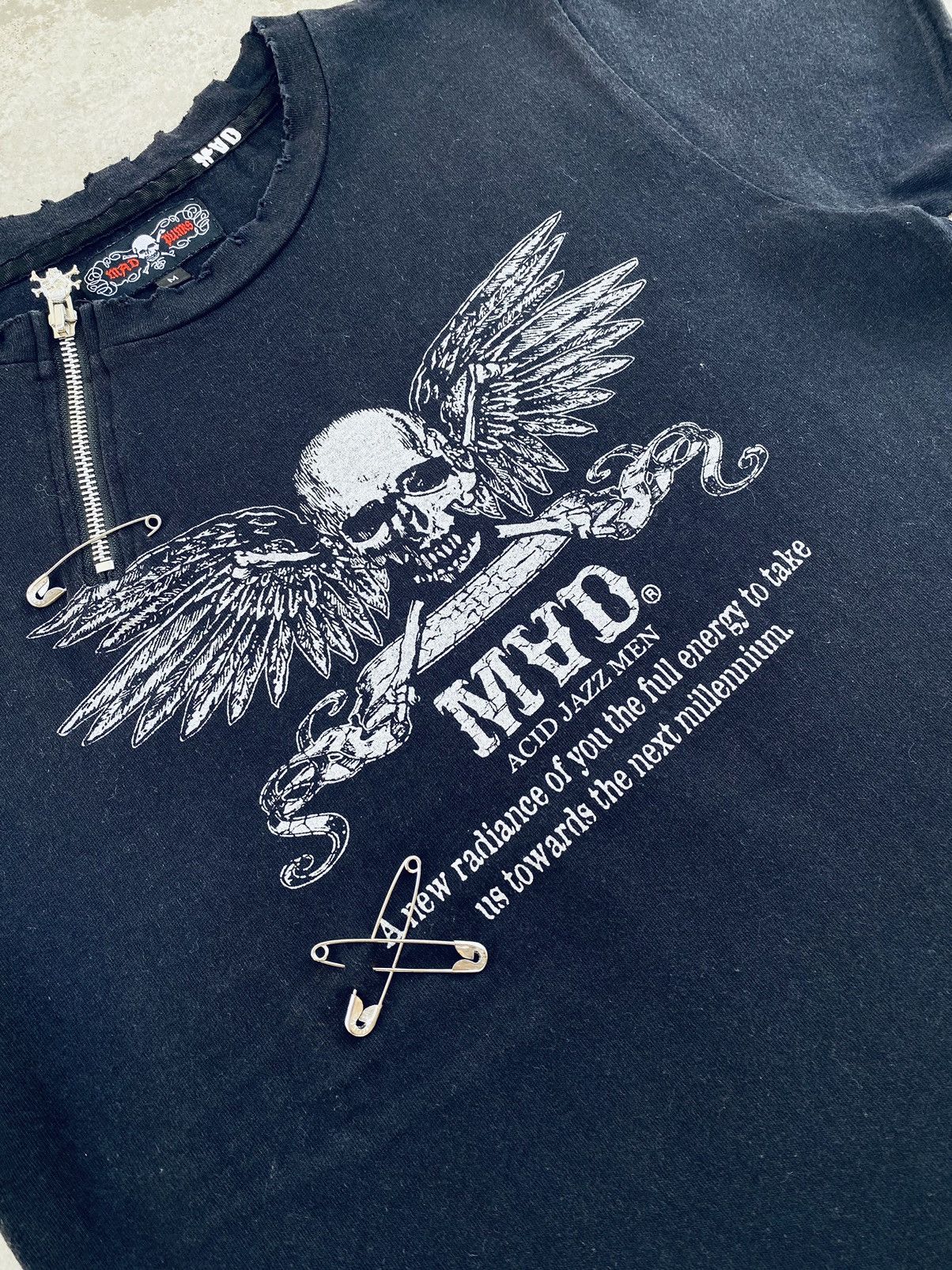 Japanese Brand Vintage Mad Punk Acid Jazz Men Fuck You Distressed Tees Size US S / EU 44-46 / 1 - 6 Thumbnail