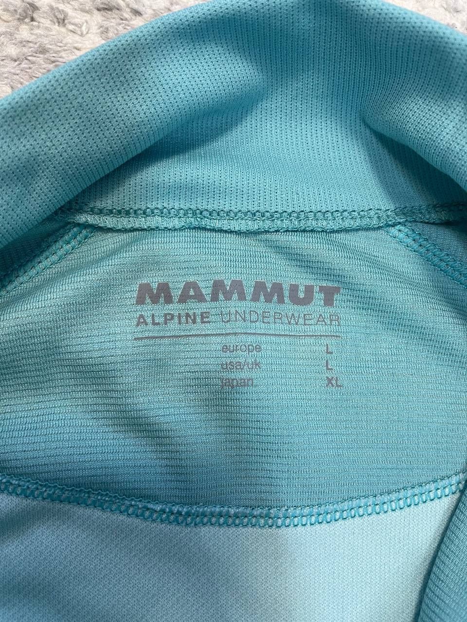 Mammut Mammut Men’s Half Zip Thermal Top Blue Wool Blend Base Layer Size US L / EU 52-54 / 3 - 12 Thumbnail