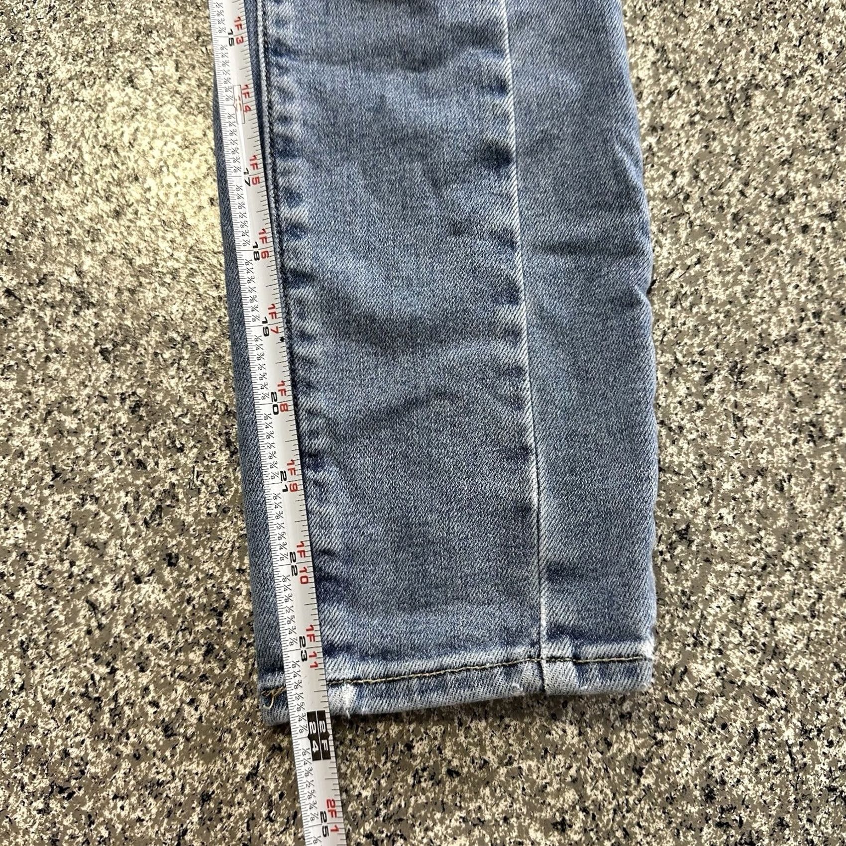 Abercrombie & Fitch Abercrombie & Fitch Jeans Womens 0 XS 25x24 The Super Skinny Ankle High Rise Denim Solid Stretch 5-Pocket Womens Jeans Size 42" / US 20 - 8 Thumbnail