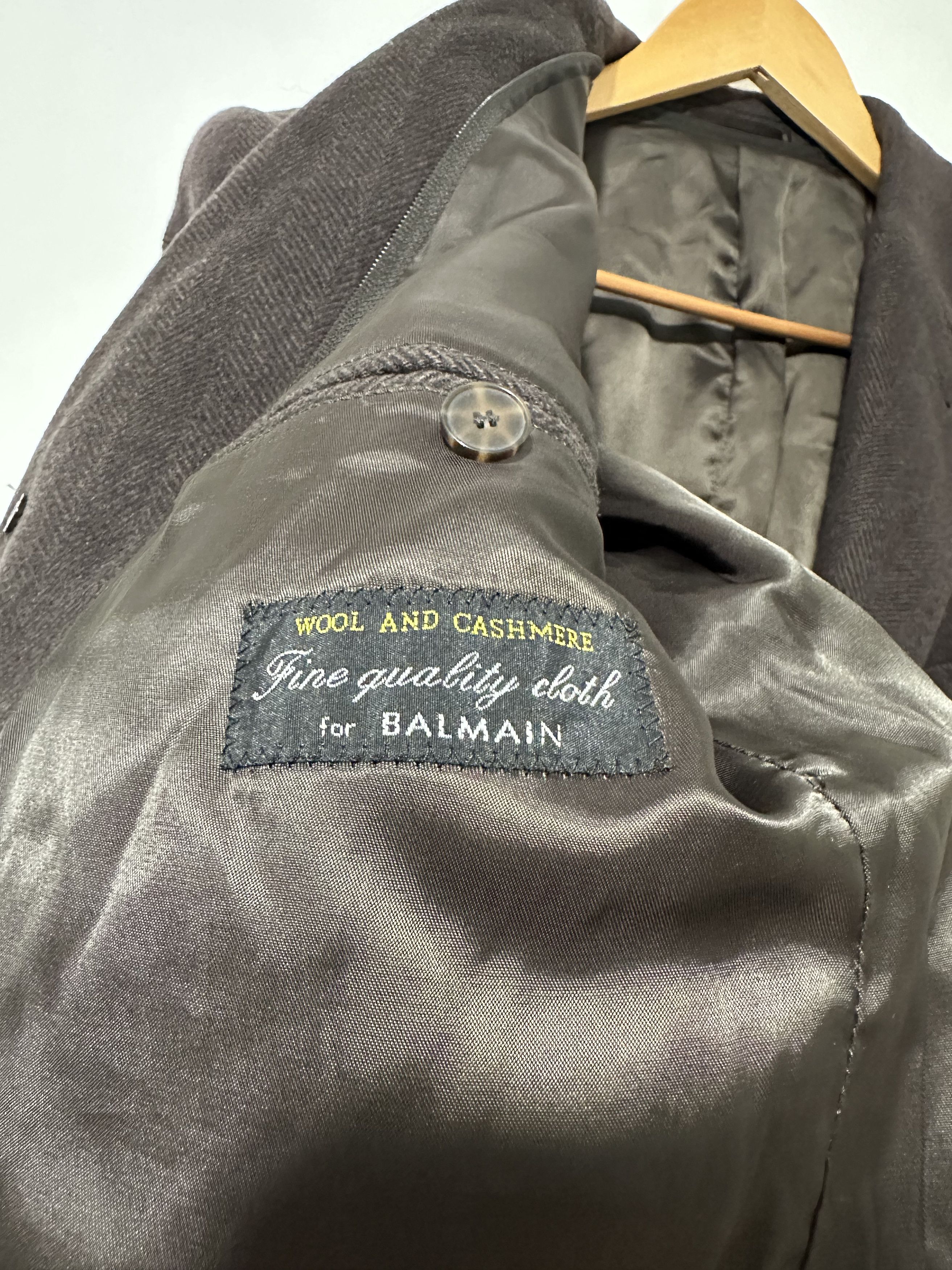 Balmain Balmain Paris Wool Cashmere Classic Overcoat (M-L) Size US L / EU 52-54 / 3 - 5 Thumbnail