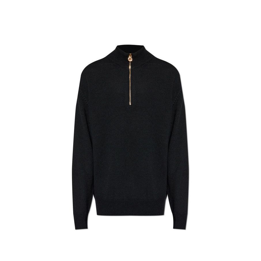 Versace VERSACE Black Wool Sweater New & Authentic (Men's size:L;) Size US L / EU 52-54 / 3 - 1 Preview