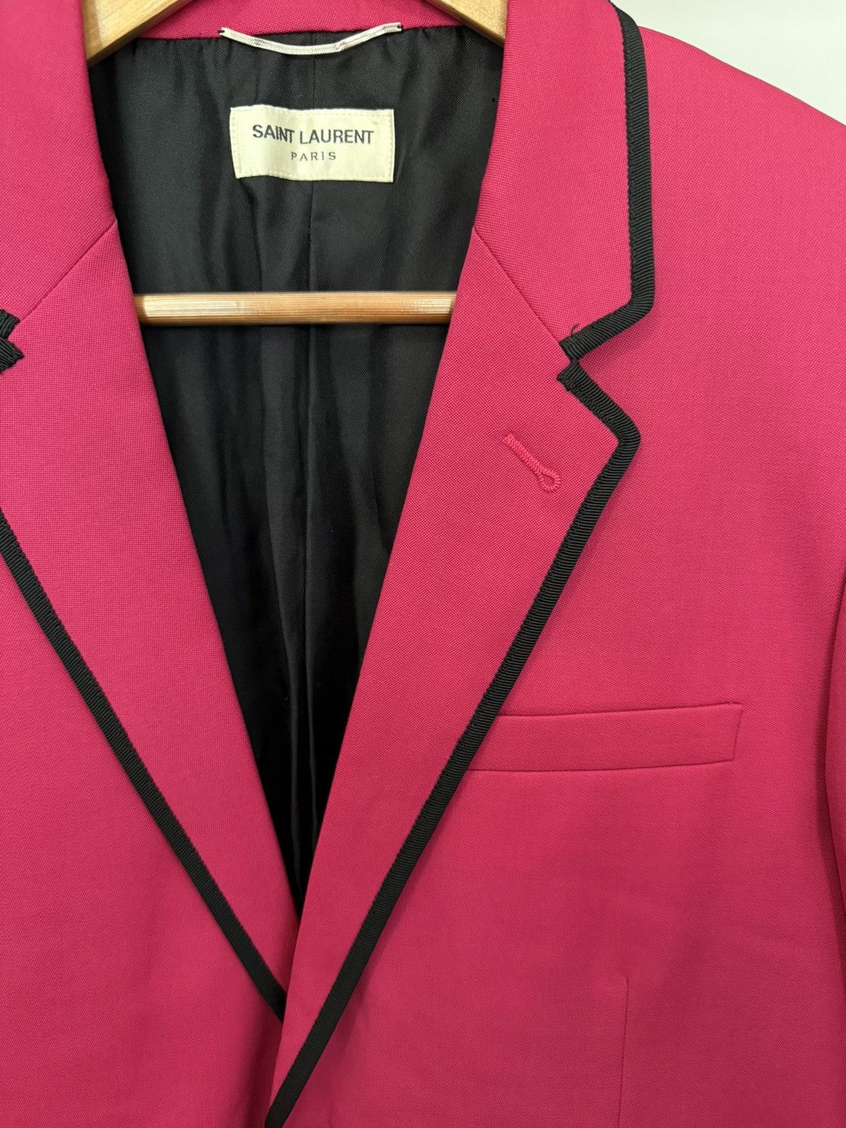 Saint Laurent Paris Hedi Slimane 2013 Pink Blazer Size 38R - 3 Thumbnail
