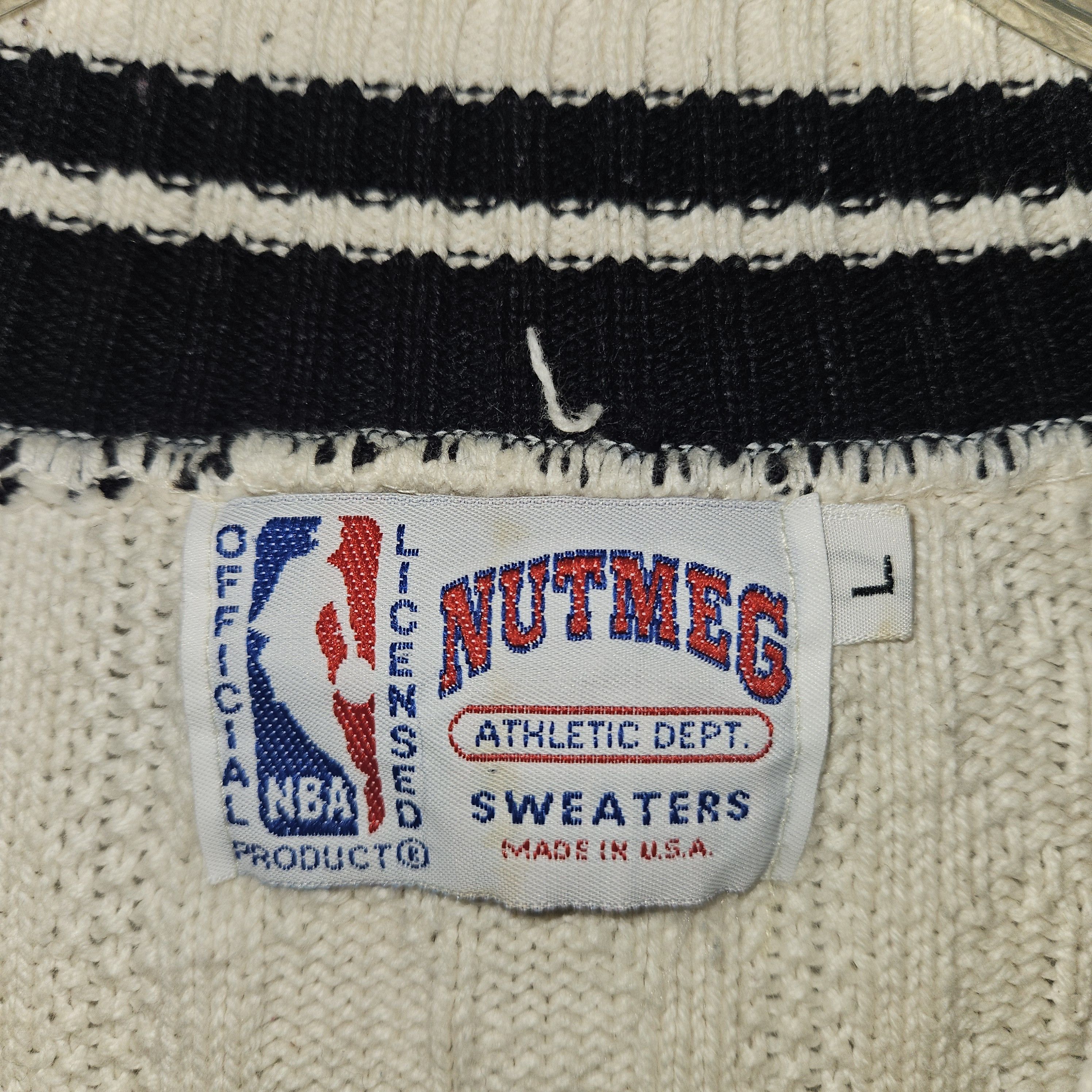 Nutmeg Vintage Nutmeg Portland Trail Blazers Cable Knit Sweater Size US L / EU 52-54 / 3 - 5 Thumbnail