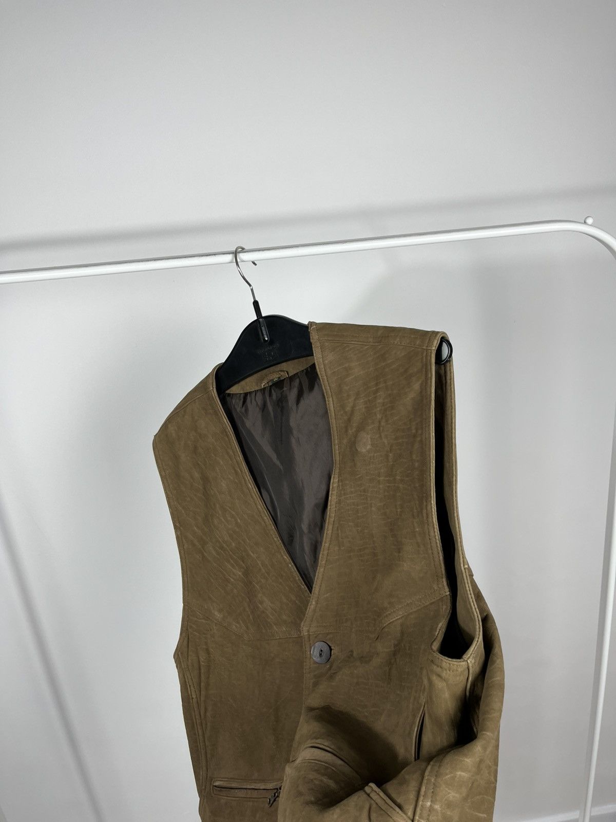 Genuine Leather Men’s Brown Genuine Leather Vest Size 50 EU Size US M / EU 48-50 / 2 - 10 Thumbnail