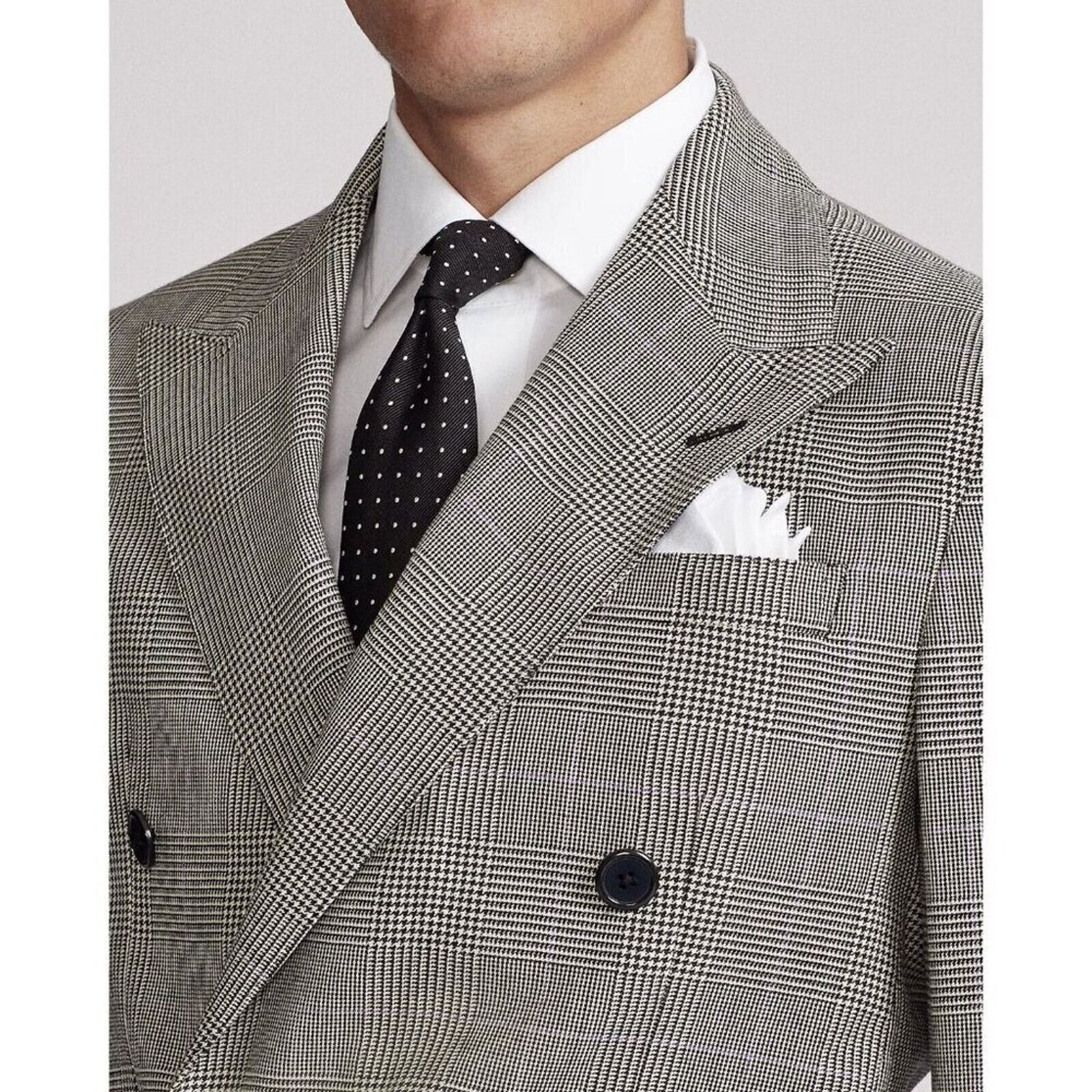 Polo Ralph Lauren NWT Polo Ralph Lauren Glen Plaid Double Breasted Blazer 42R Size 42R - 4 Thumbnail