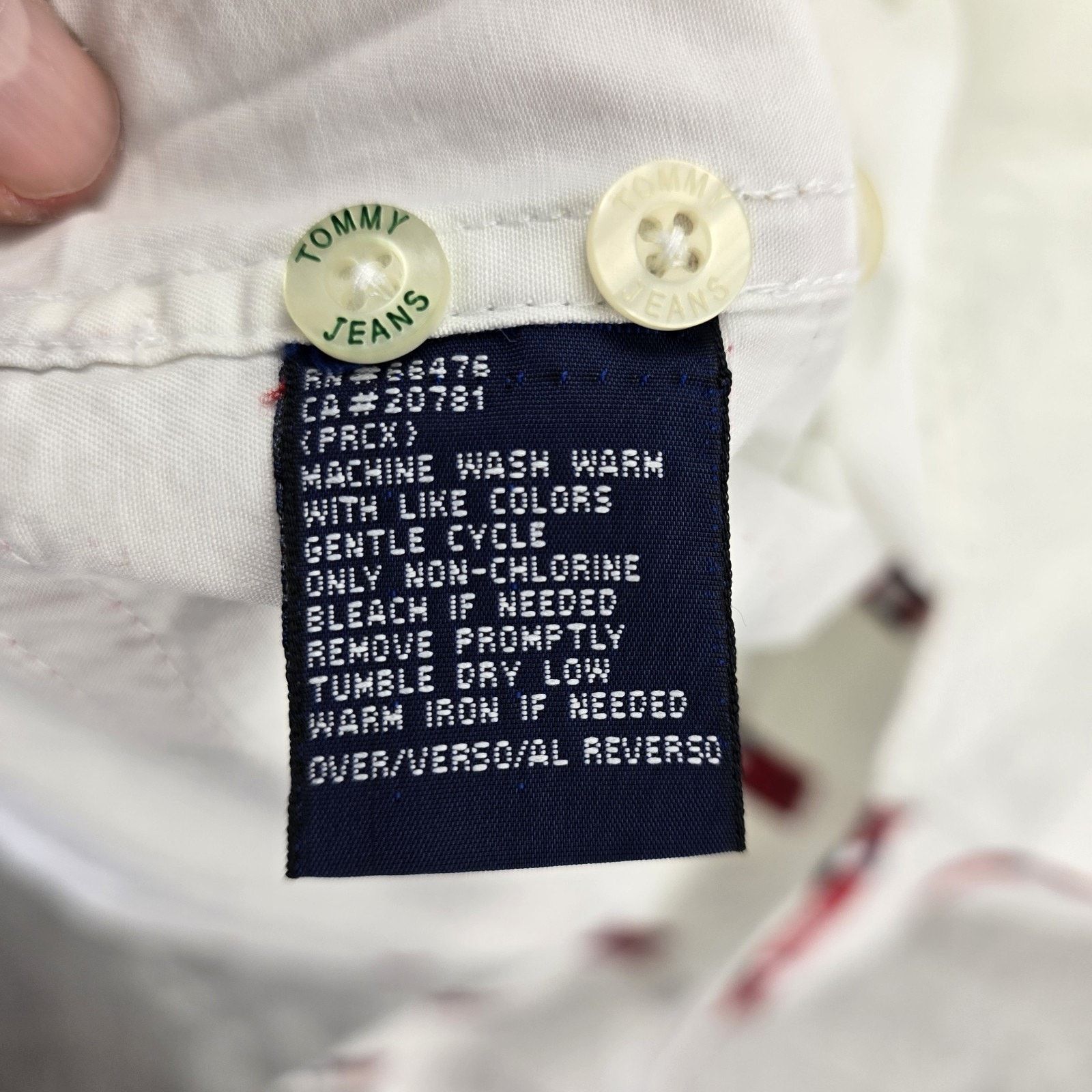 Tommy Hilfiger Vtg Tommy Hilfiger Stripe Button Up Shirt Medium Y2K *FLAWS* Size US M / EU 48-50 / 2 - 10 Thumbnail