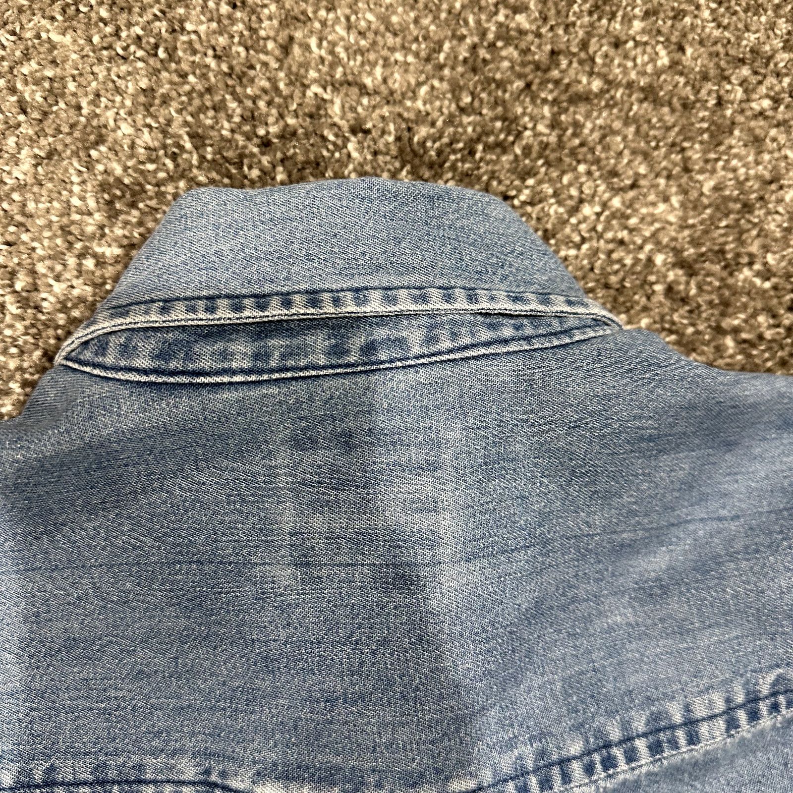 Gap VTG 90s Gap Denim Shirt Mens M Plaid Long Sleeve Gorpcore Size US M / EU 48-50 / 2 - 9 Thumbnail