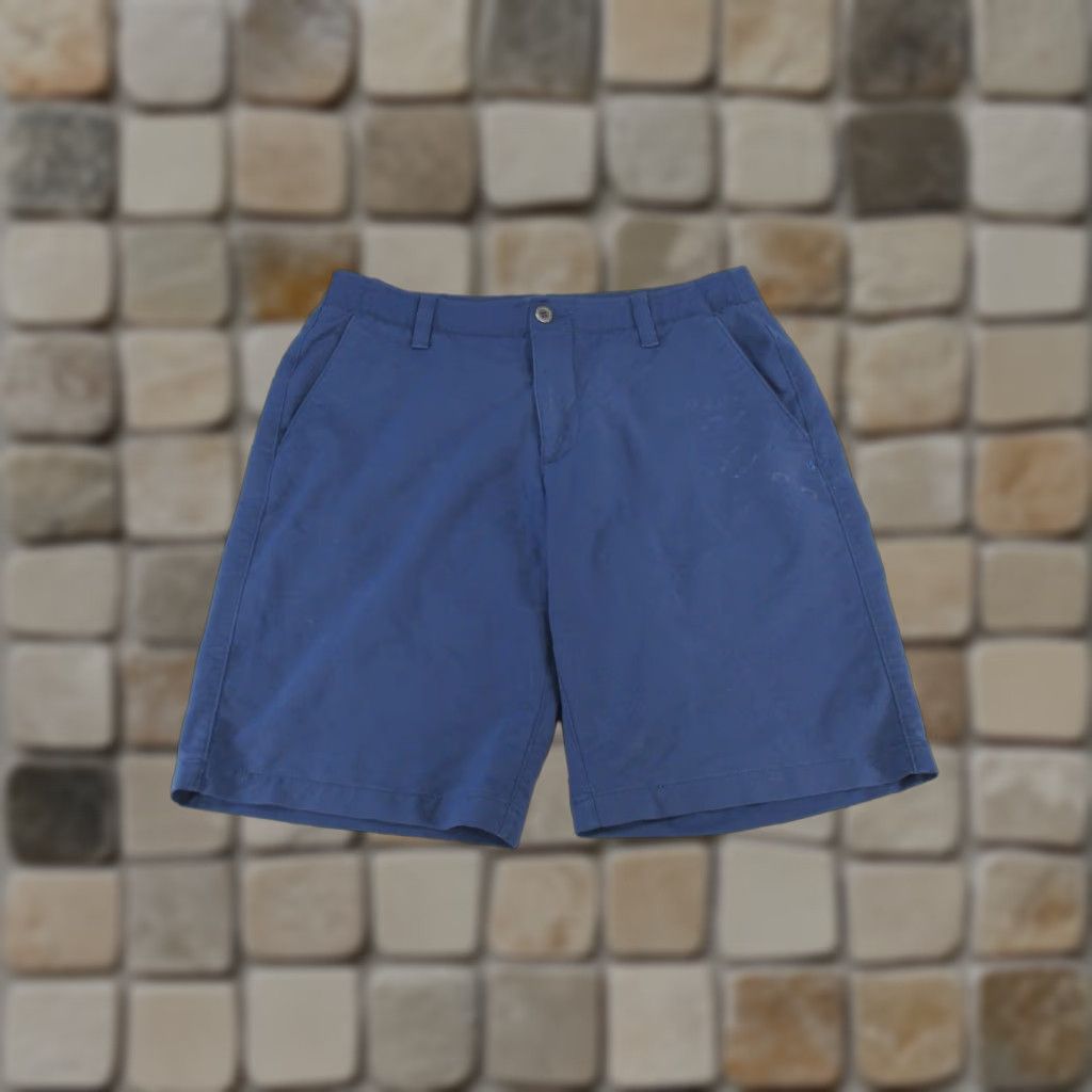 Under Armour Under Armour Shorts Mens 34 Navy Blue Chino Casual, Travel, Workwear 90s? Size US 34 / EU 50 - 1 Thumbnail