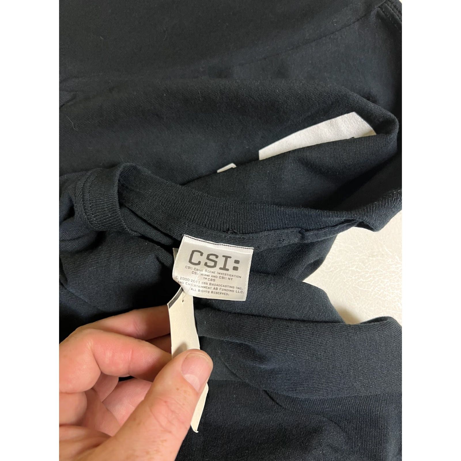 J Brand 2011 CSI LAS VEGAS TV SHOW T-SHIRT BLACK BRAND NEW NOS Short Sleeve Men M Crew Neck Heavy Cotton Shirt CSI Las Vegas TV Show Mens Black 2011 T Shirt Size US M / EU 48-50 / 2 - 4 Thumbnail