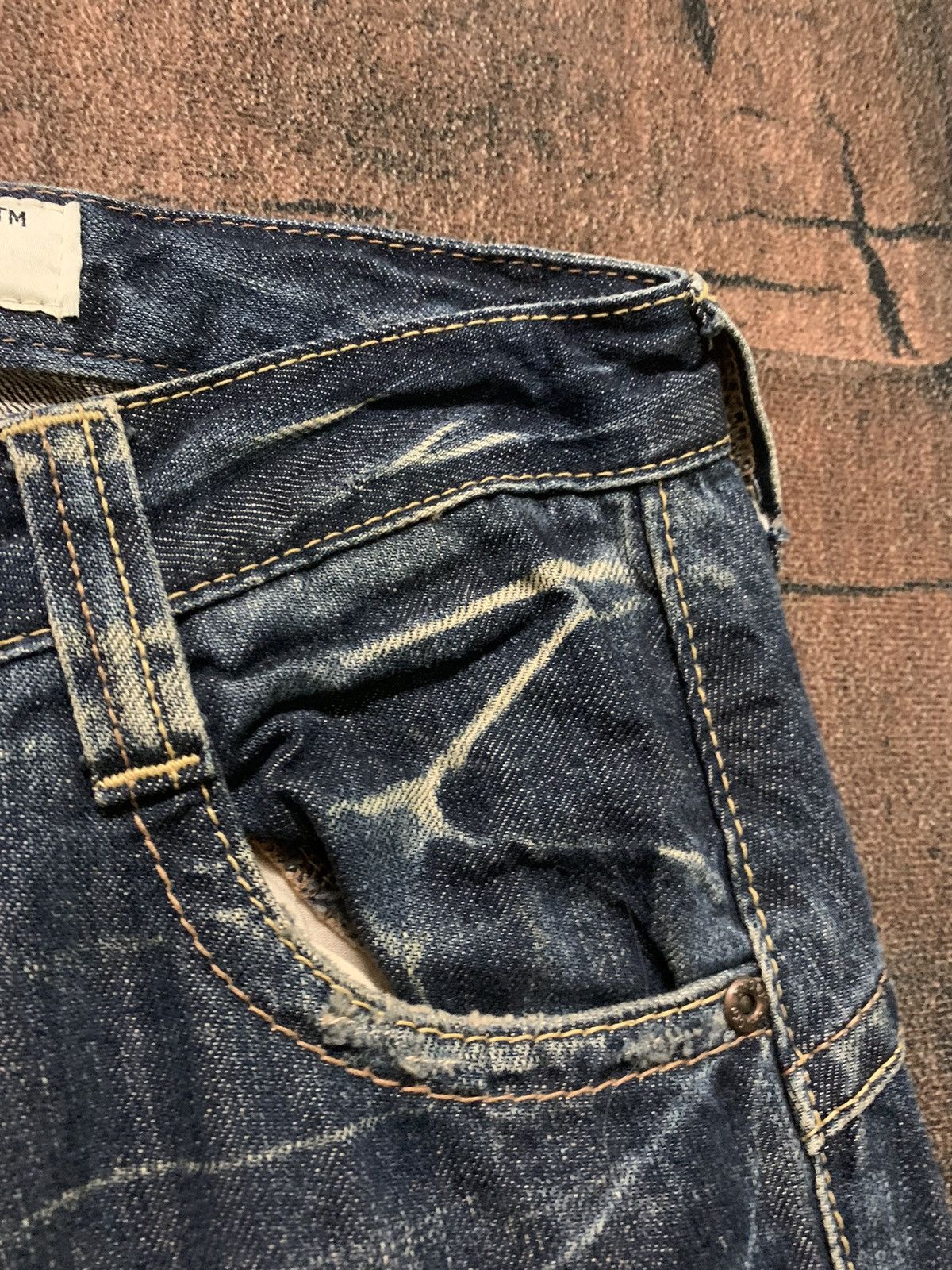 Designer × If Six Was Nine × Le Grande Bleu (L.G.B.) SUPER FLARE low rise drive jeans Size 30" / US 8 / IT 44 - 12 Thumbnail