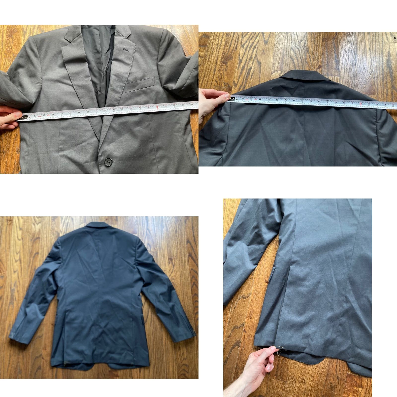 Brooks Brothers Brooks Brothers Blazer Mens Size 38 Lanificio Fibonacci Wool Charcoal Gray Size 38R - 8 Thumbnail