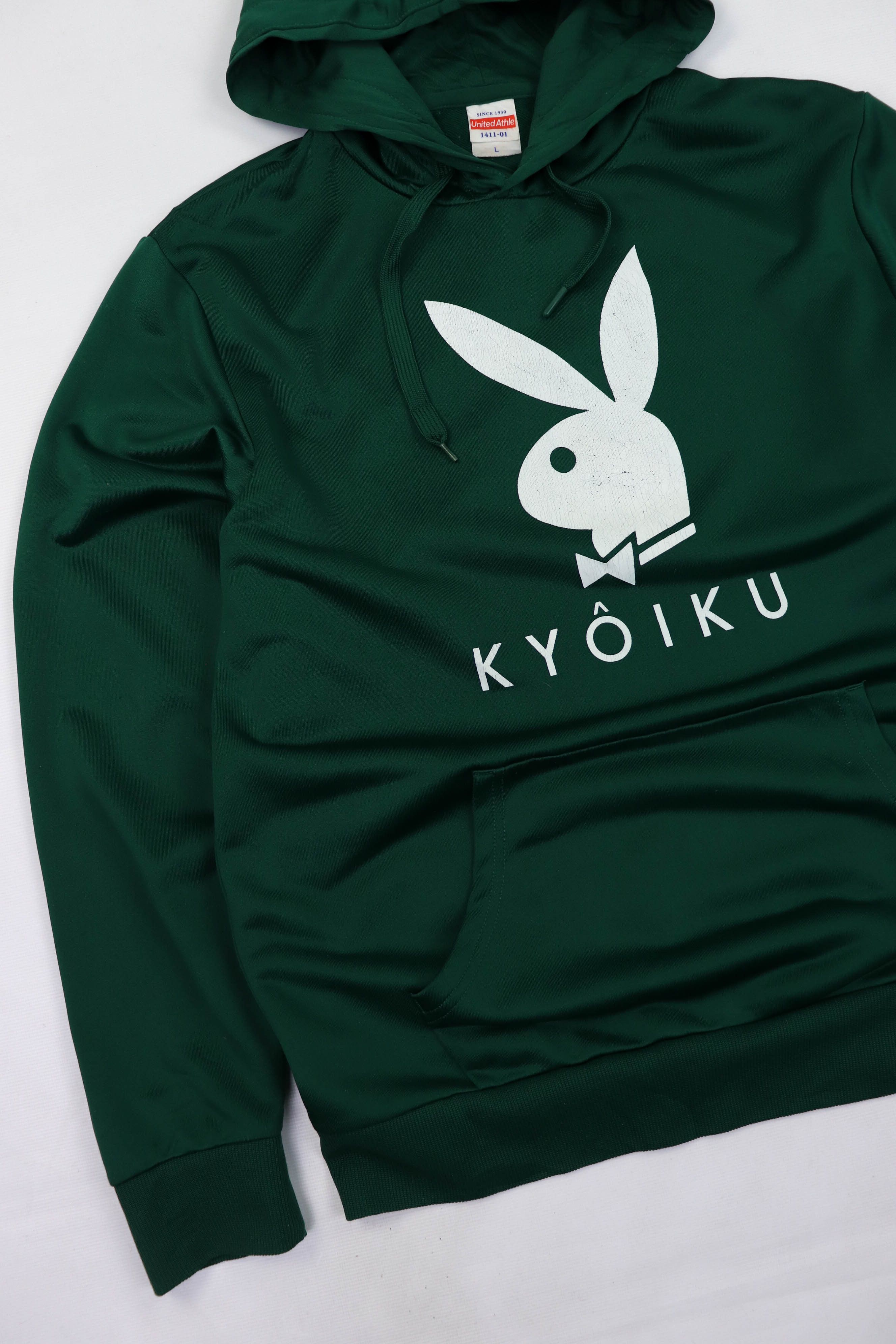 Vintage United Athle Vintage Kyôiku Playboy Logo Polyester Hoodie Size US L / EU 52-54 / 3 - 3 Thumbnail