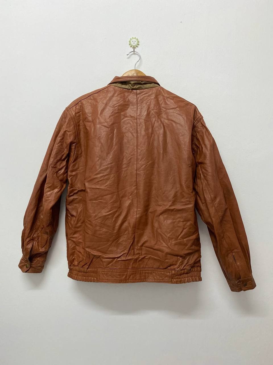 Japanese Brand vintage japanese brands cow leather jacket nice design Size US L / EU 52-54 / 3 - 8 Thumbnail