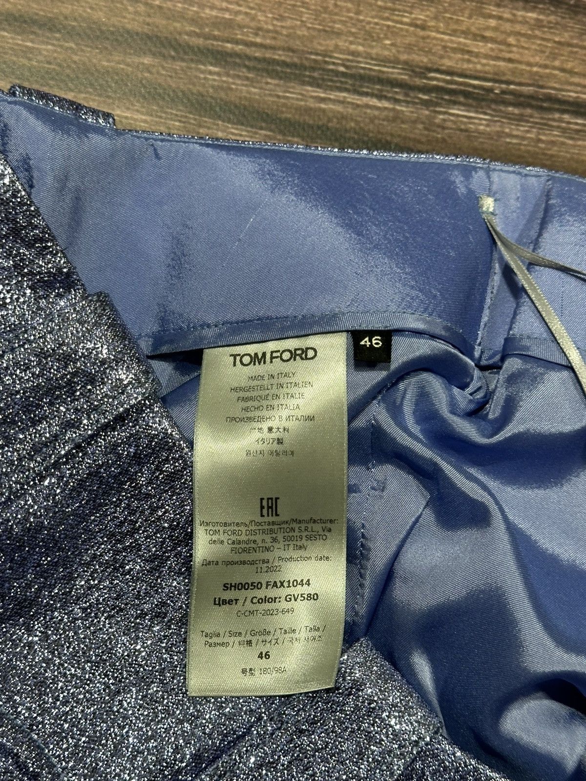 Tom Ford × Vintage Vintage short Tom Ford Iridescent Sabla Size 32" / US 10 / IT 46 - 9 Thumbnail