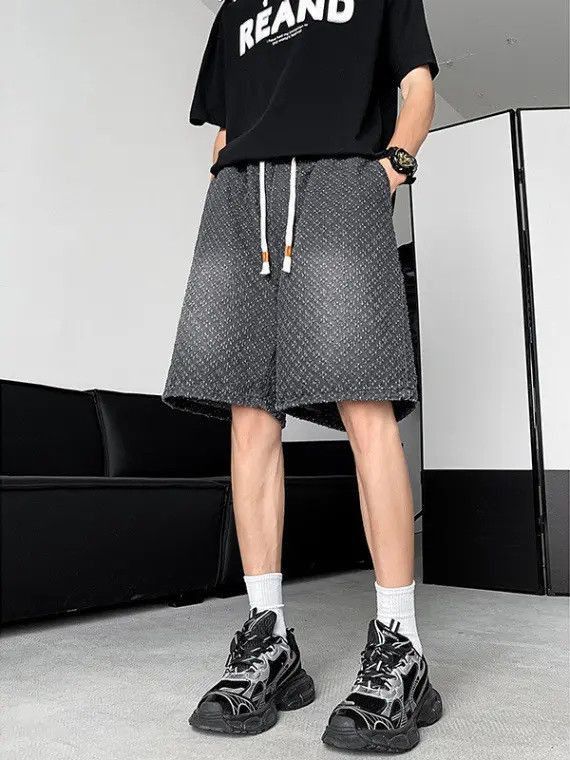 Japanese Brand Black high street retro denim shorts Size US 32 / EU 48 - 2 Thumbnail