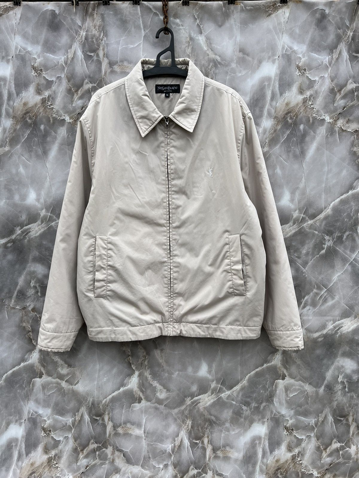 image of Vintage YSL Beige Jacket, Men's (Size XL)
