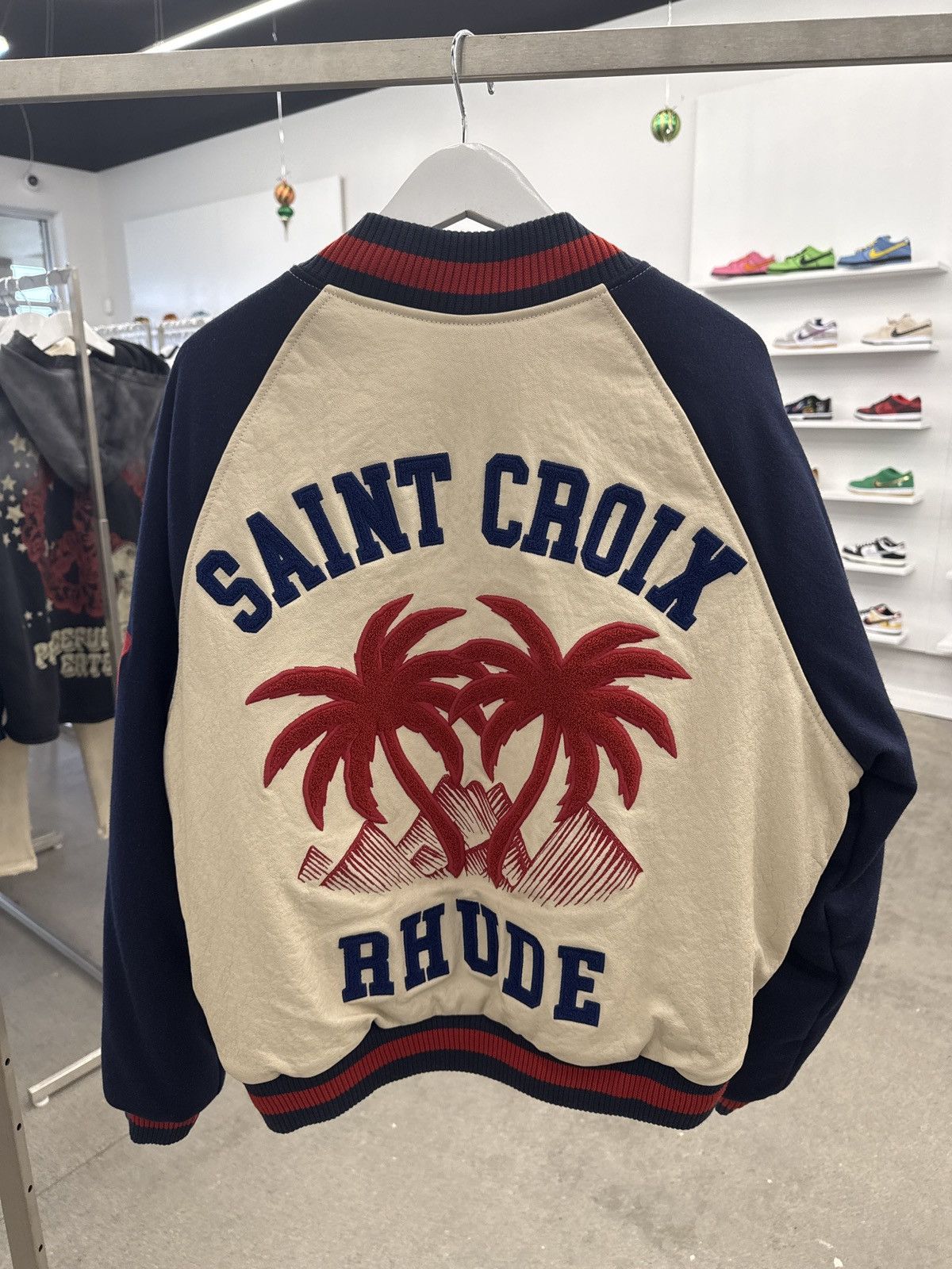 Rhude Rhude St. Croix Varsity Jacket Size US L / EU 52-54 / 3 - 2 Thumbnail