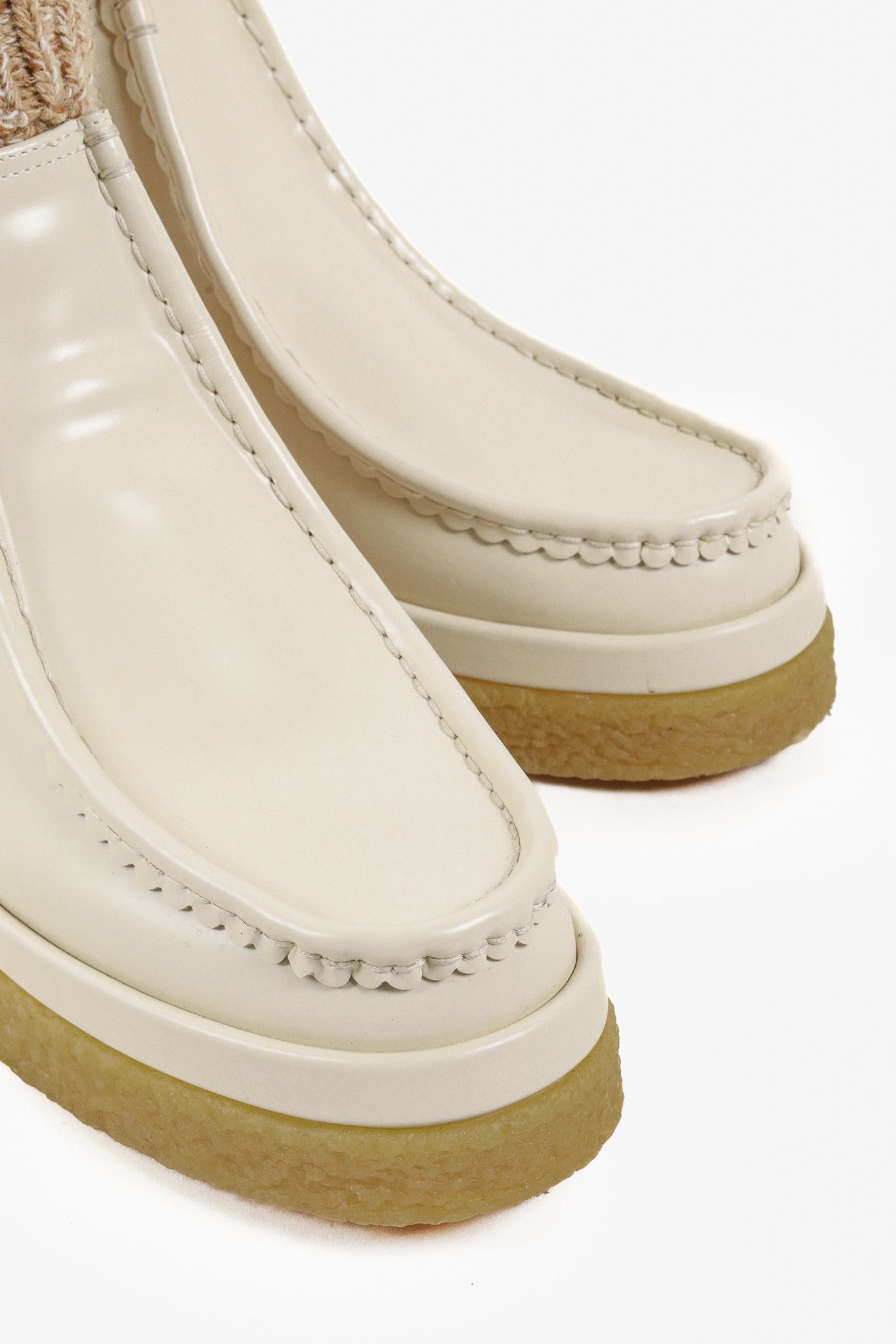 Chloe Chloe Beige Jamie Sock Boots Size US 7.5 / IT 37.5 - 6 Thumbnail