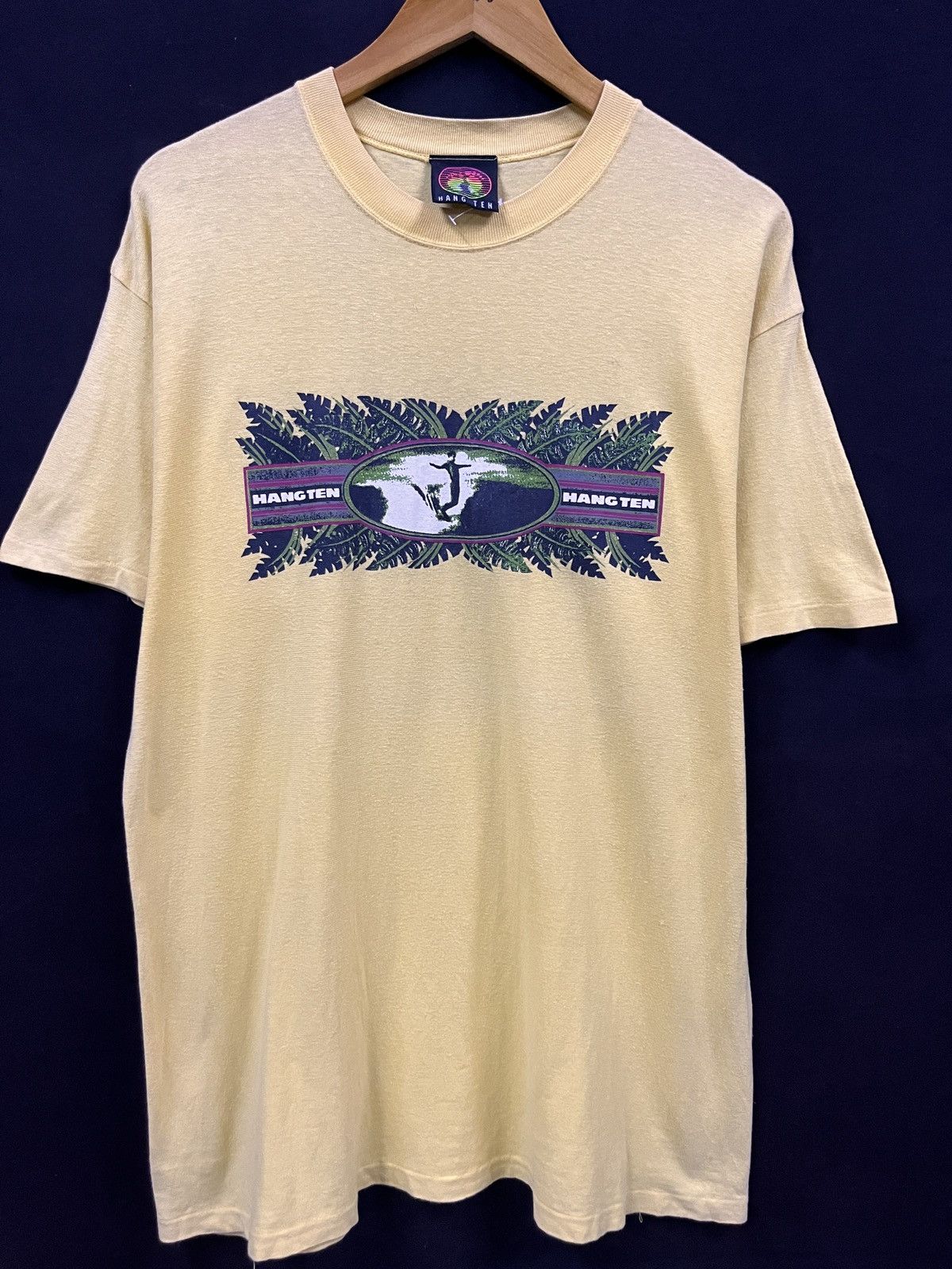 Hang Ten VINTAGE 90s HANG TEN SURFING TSHIRT Size US L / EU 52-54 / 3 - 1 Thumbnail