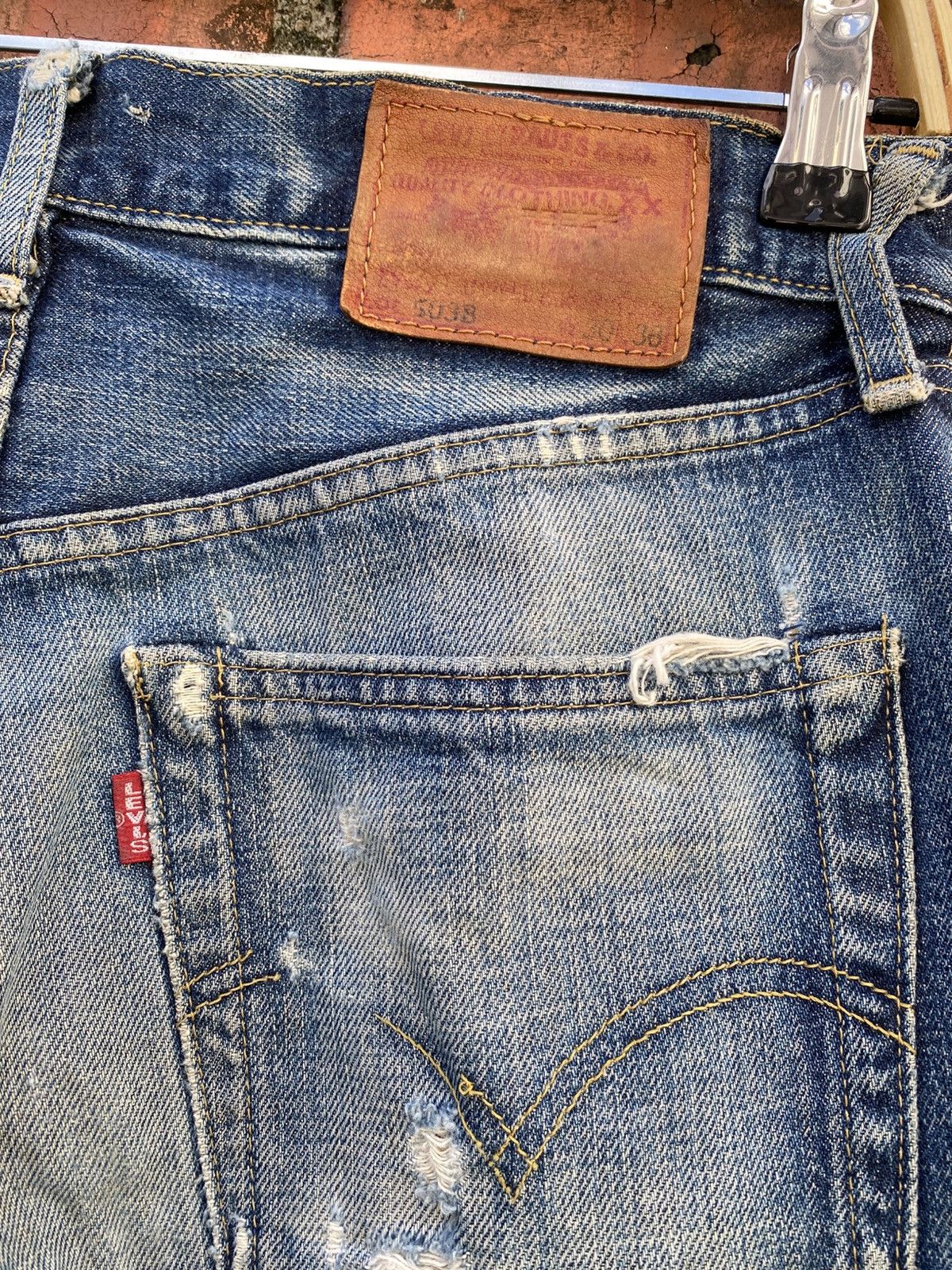 Levi's Vintage Clothing W30x30 Vintage levi's 503B Redline distressed big E Size US 30 / EU 46 - 8 Thumbnail