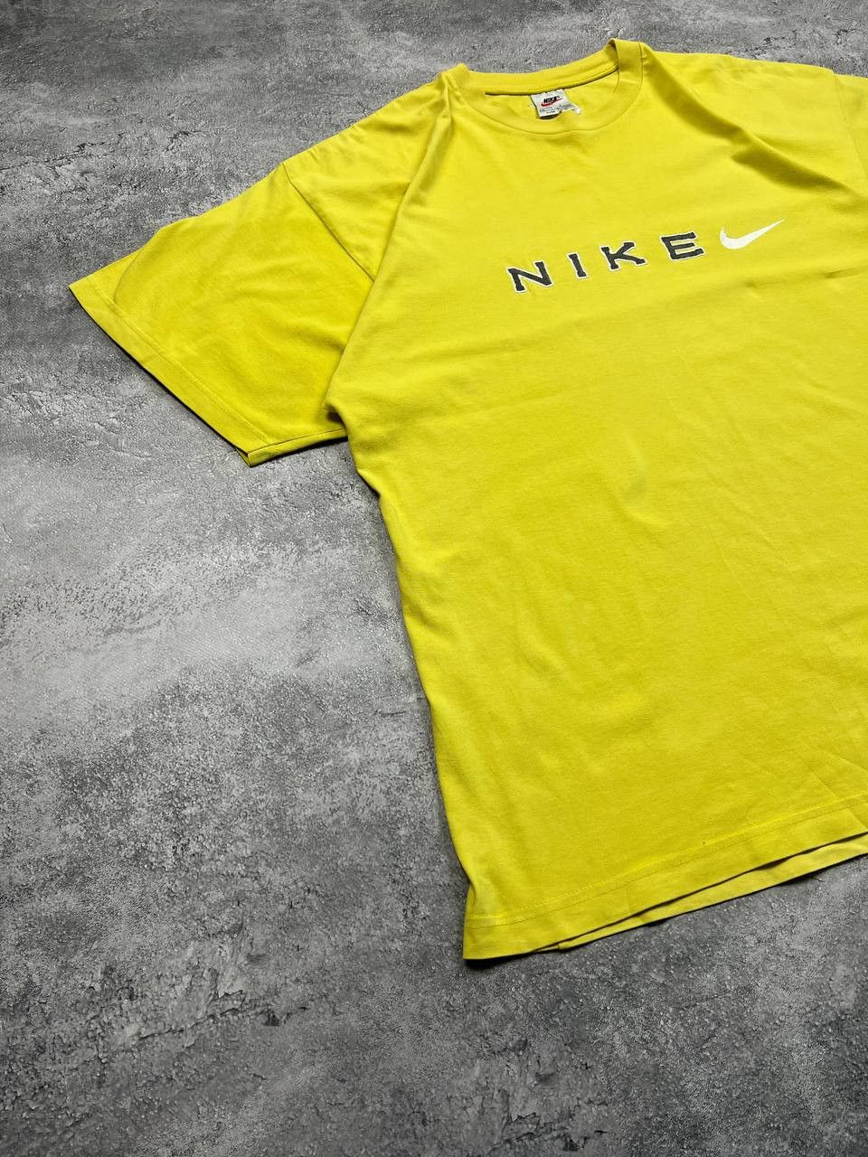 Nike Vintage 90s Nike Big Central Logo Swoosh T-shirt y2k Size US XL / EU 56 / 4 - 2 Thumbnail