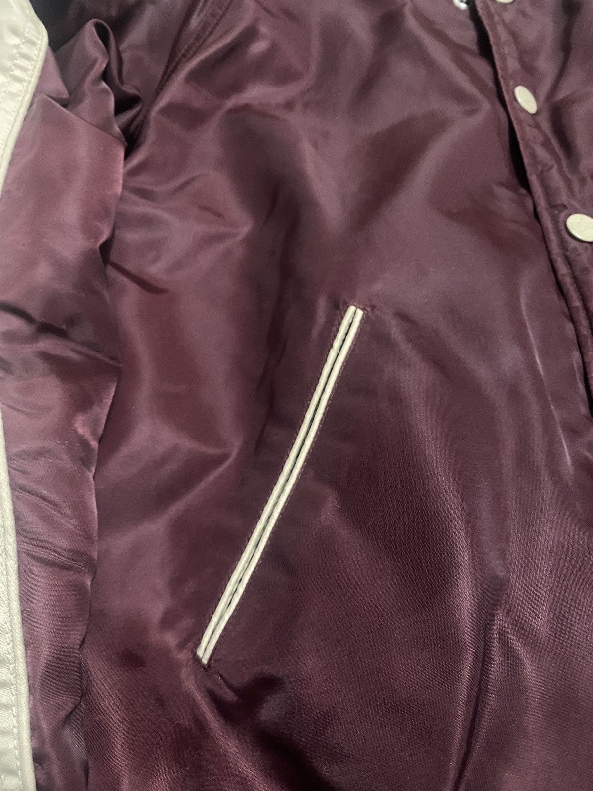 Alpha Industries Vintage alpha Industries baseball rare jacket with big logo Size US L / EU 52-54 / 3 - 6 Thumbnail