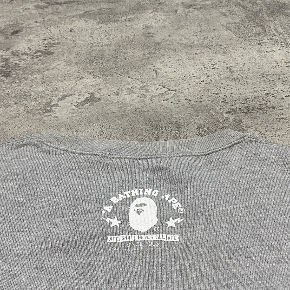 Bape Bape Short Sleeve Gray Sweatshirt OG Size US L / EU 52-54 / 3 - 3 Thumbnail